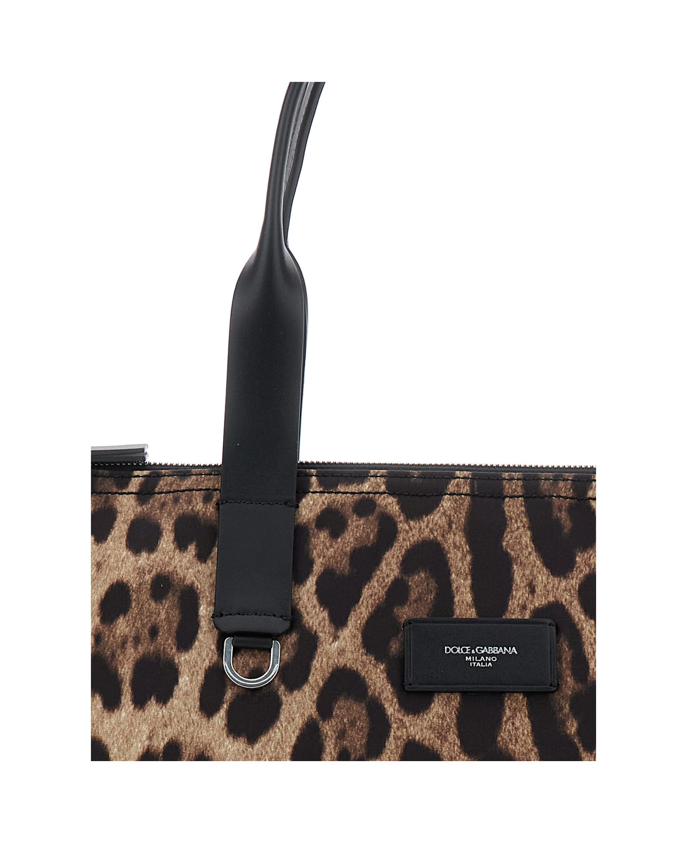 Dolce 
Gabbana Logo Leopard Shopping Bag - LEO