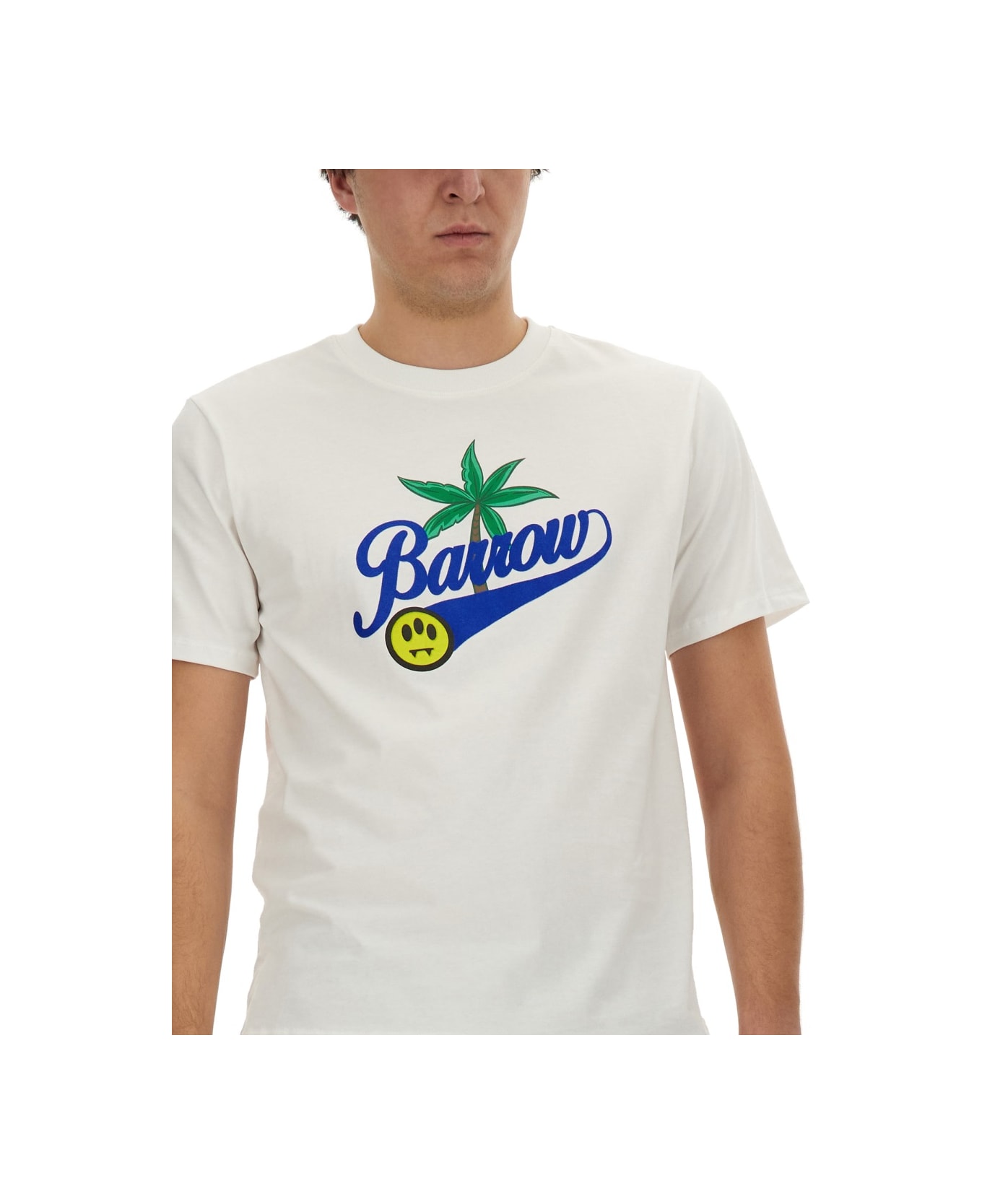 Barrow T-shirt With Logo - WHITE Tシャツ