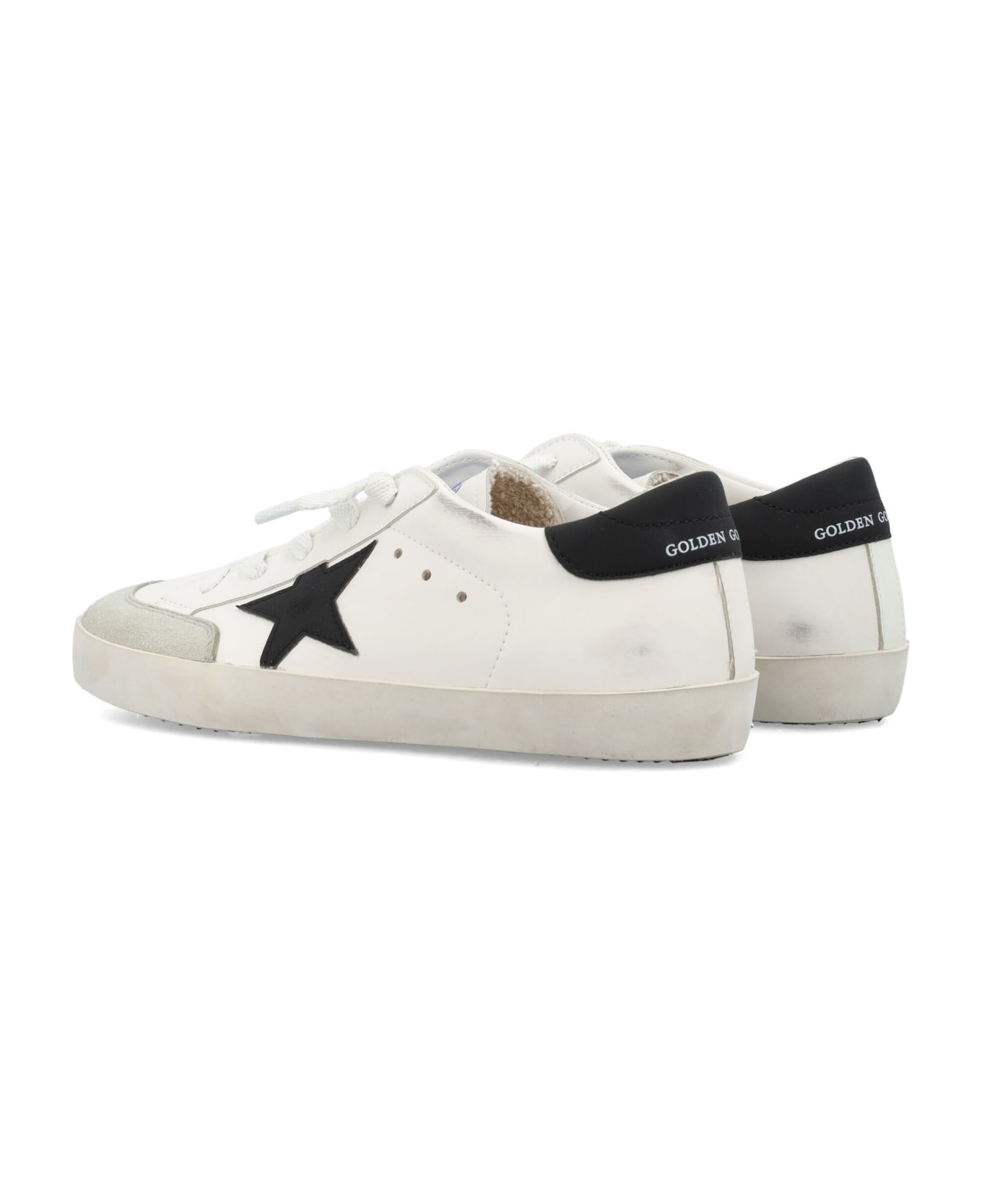 Golden Goose Super Star Sneakers - WHITE/BLACK/BEIGE