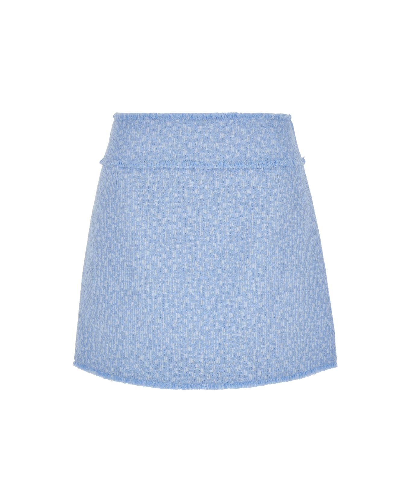 Dolce 
Gabbana Tweed Mini Skirt - LILLAC BLUE