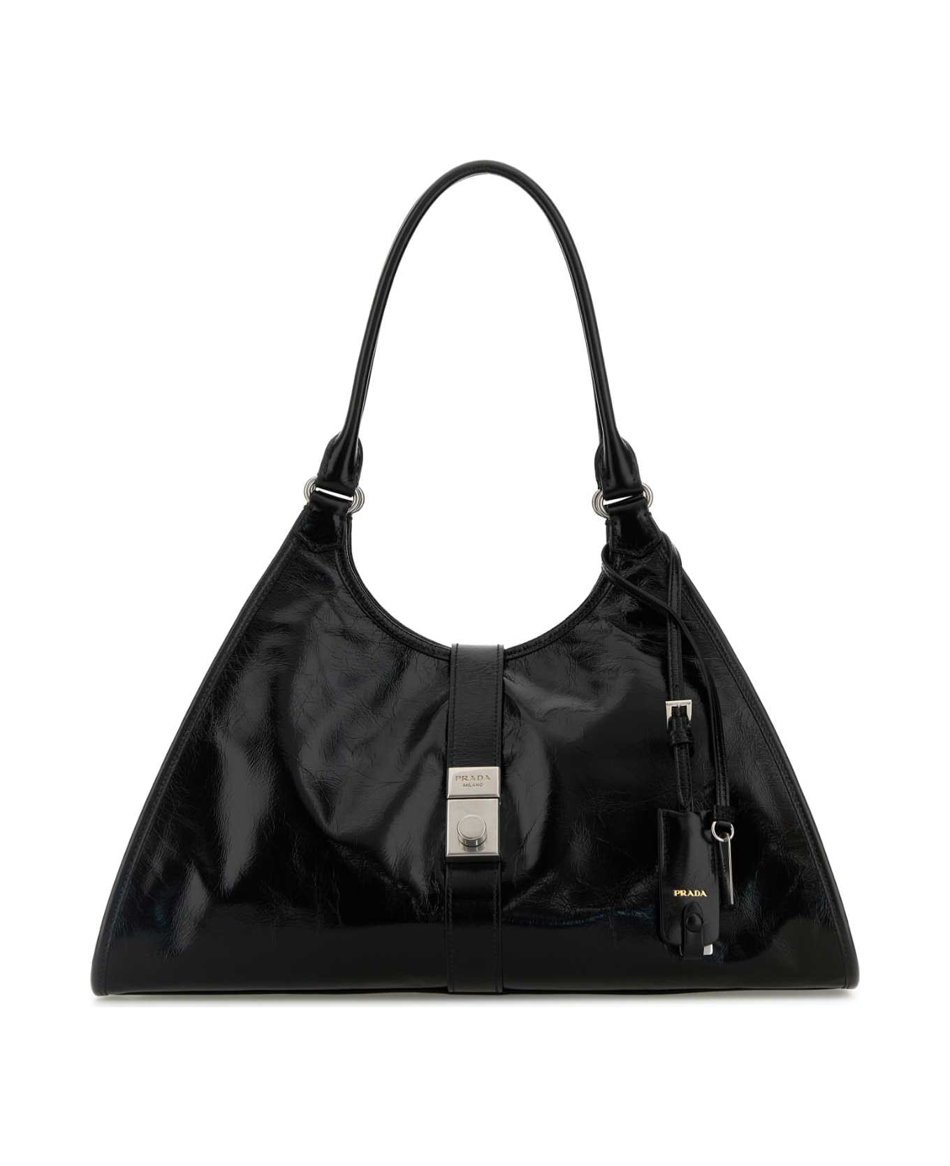 Prada Black Leather Shoulder Bag - NERO