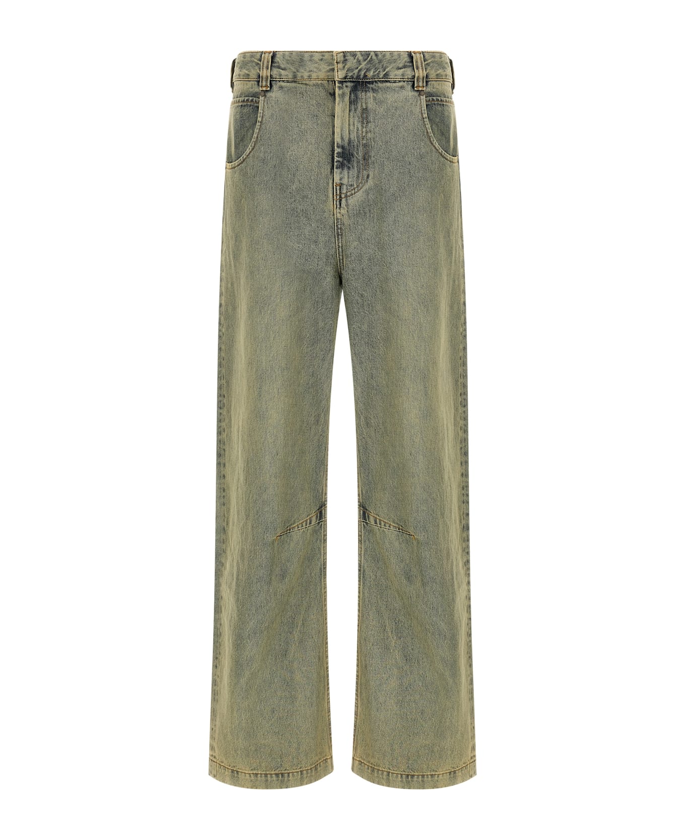 Entire Studios 
gem Surface Wave
 Jeans - Yellow
