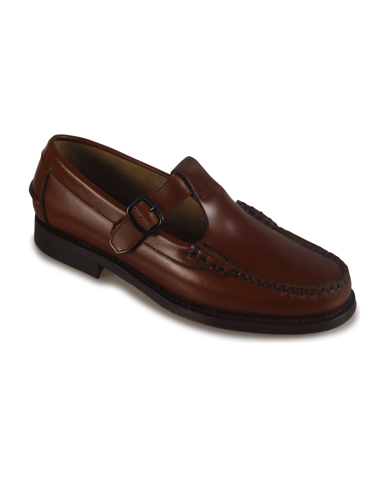 Hereu Alber T-bar Loafers - Tan