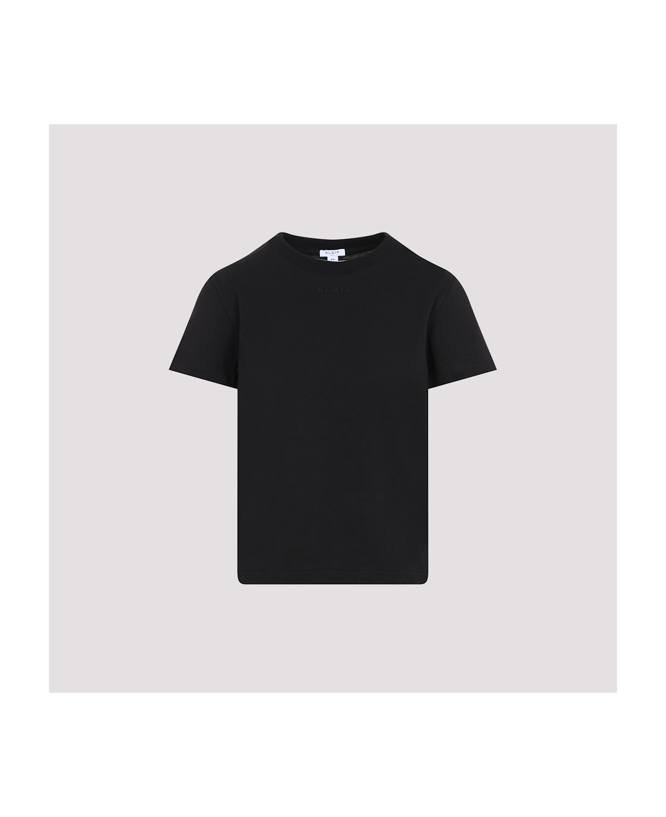 Alaia Black Cotton T-shirt - Noir Alaia