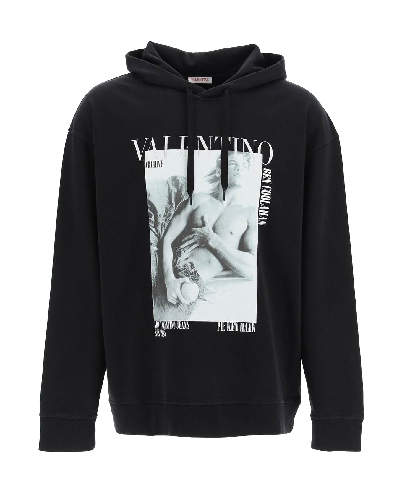 Valentino Graphic Printed Sweatshirt - Black フリース