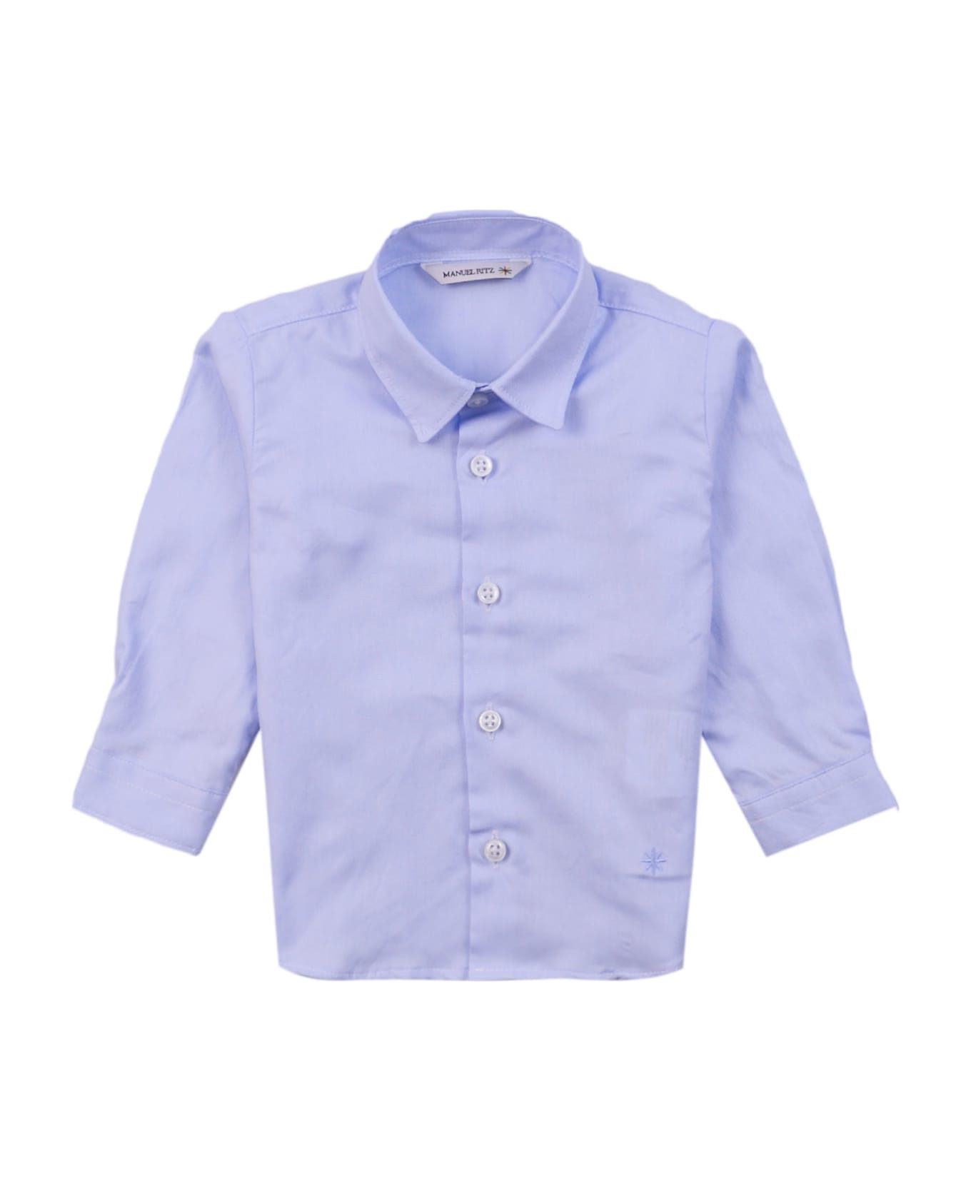 Manuel Ritz Cotton Shirt - Light blue