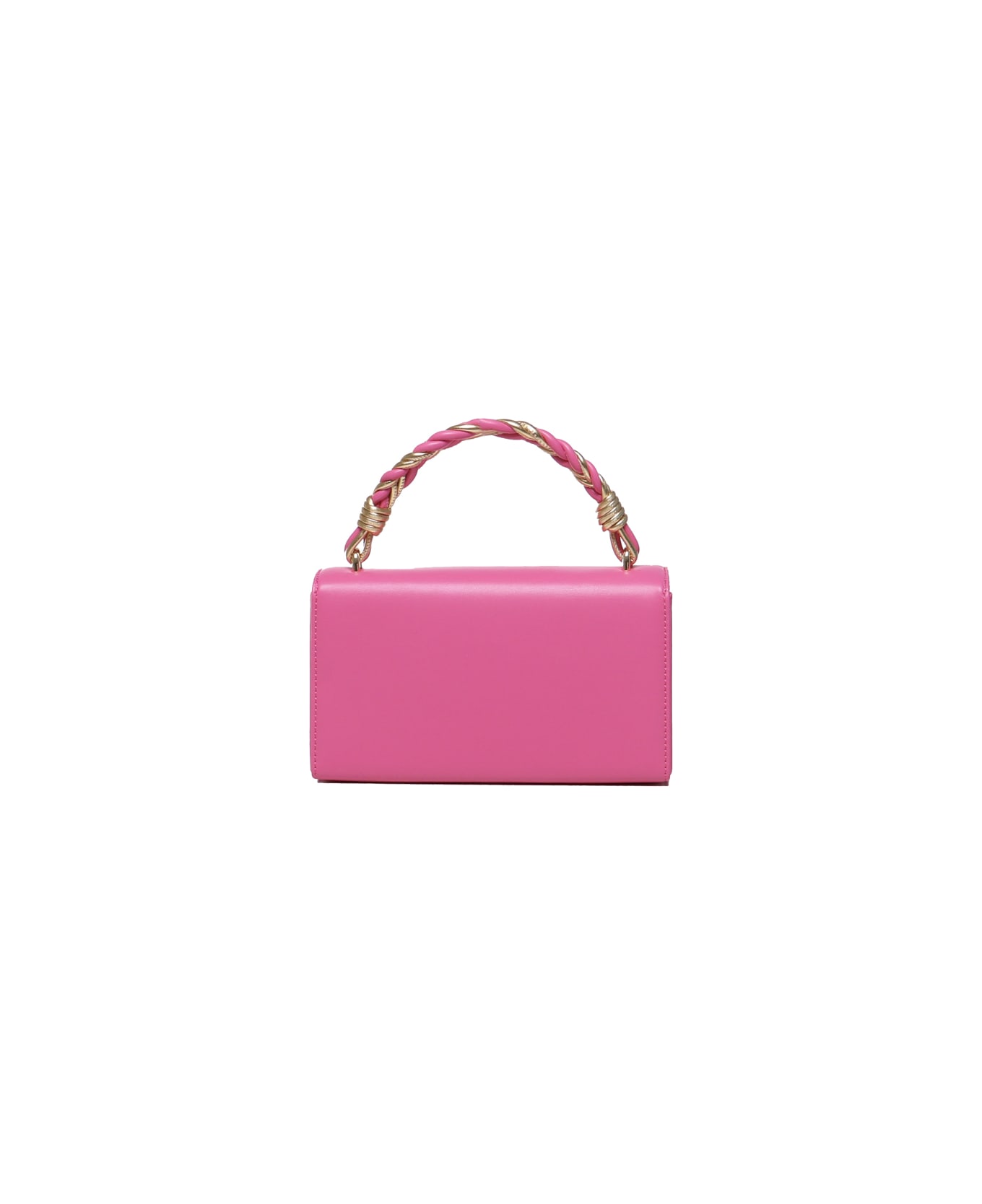 Love Moschino Handheld Handbag With Chain Shoulder Strap - Fuxia