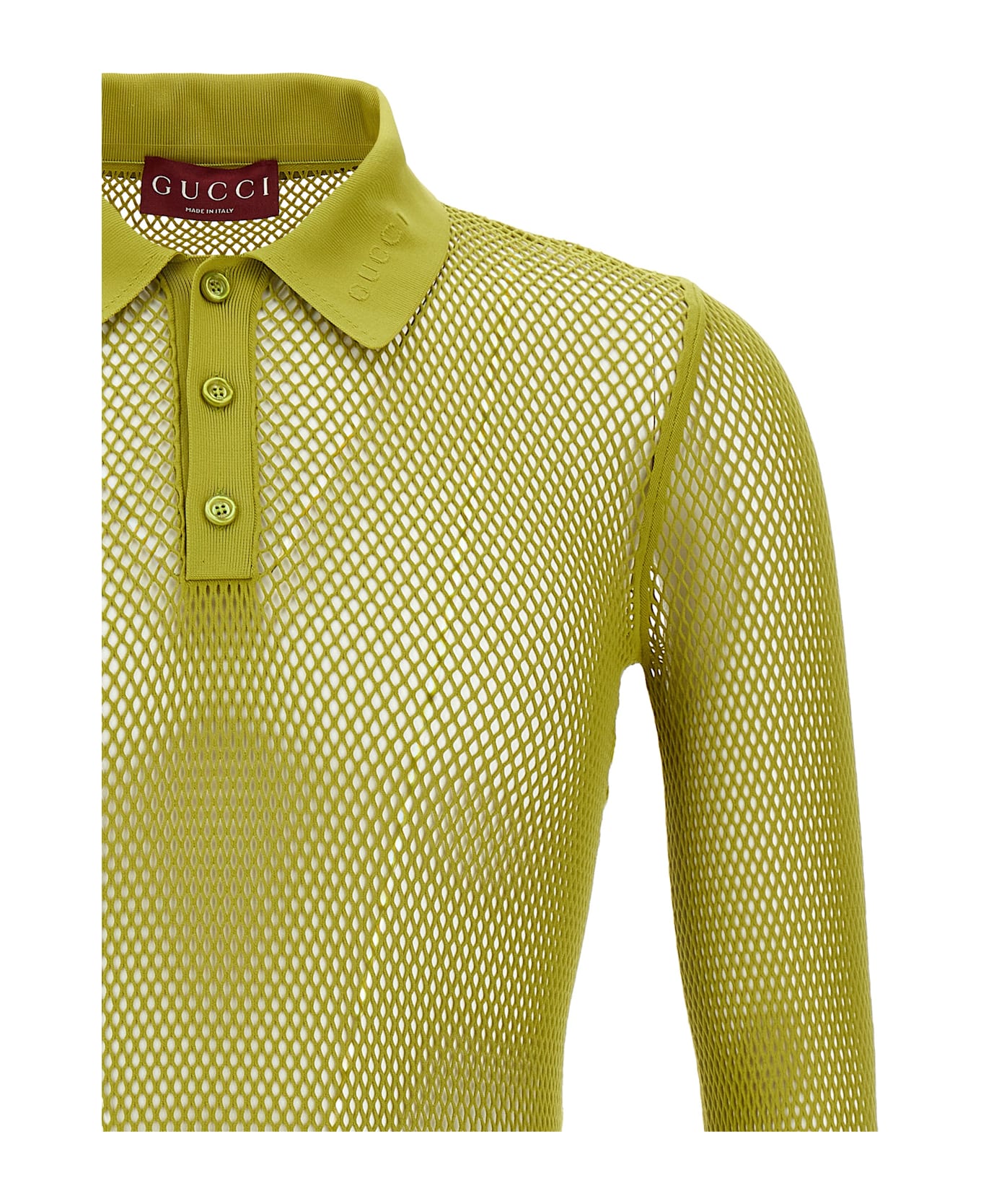Gucci Technical Jersey Polo Shirt - Green