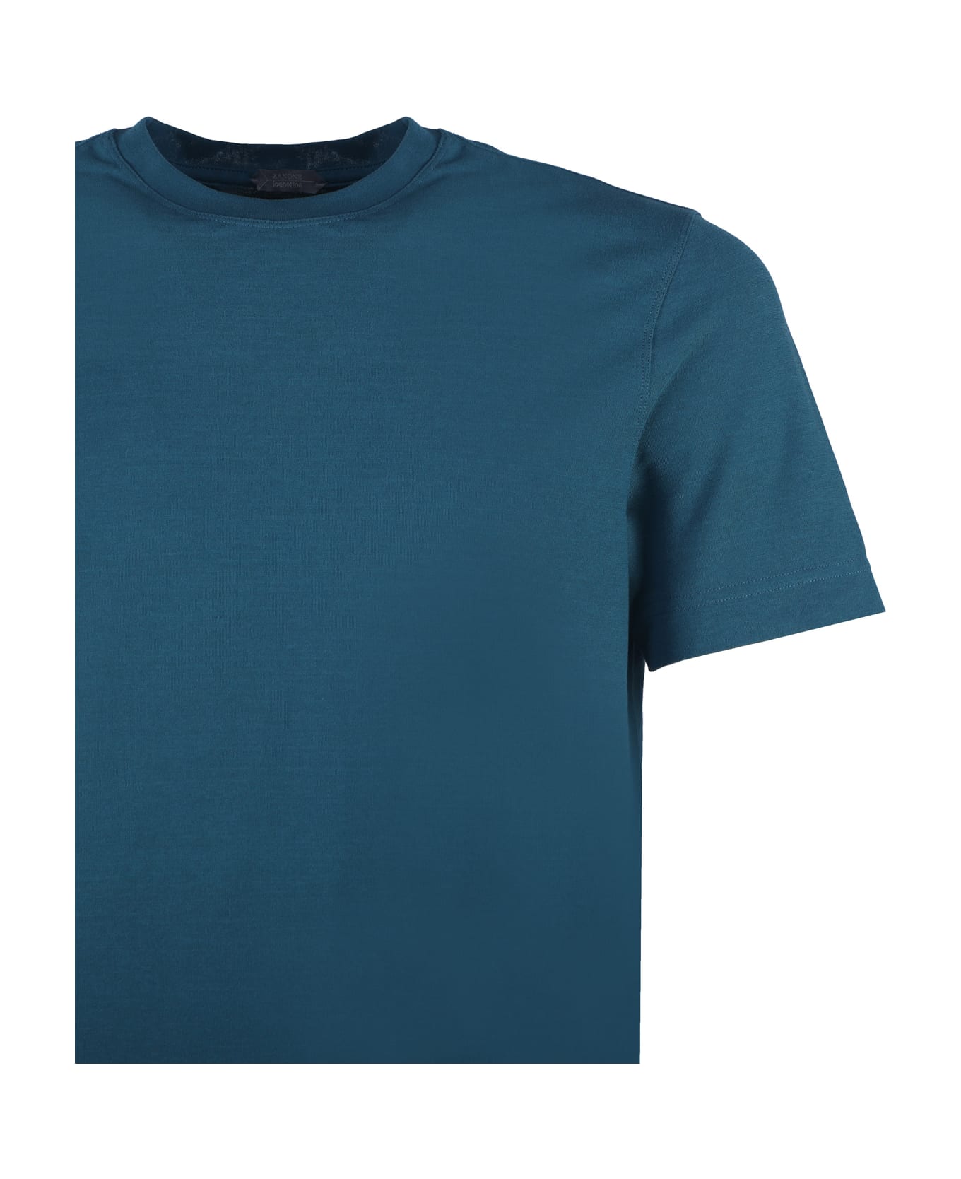 Zanone Cotton T-shirt - Petrol