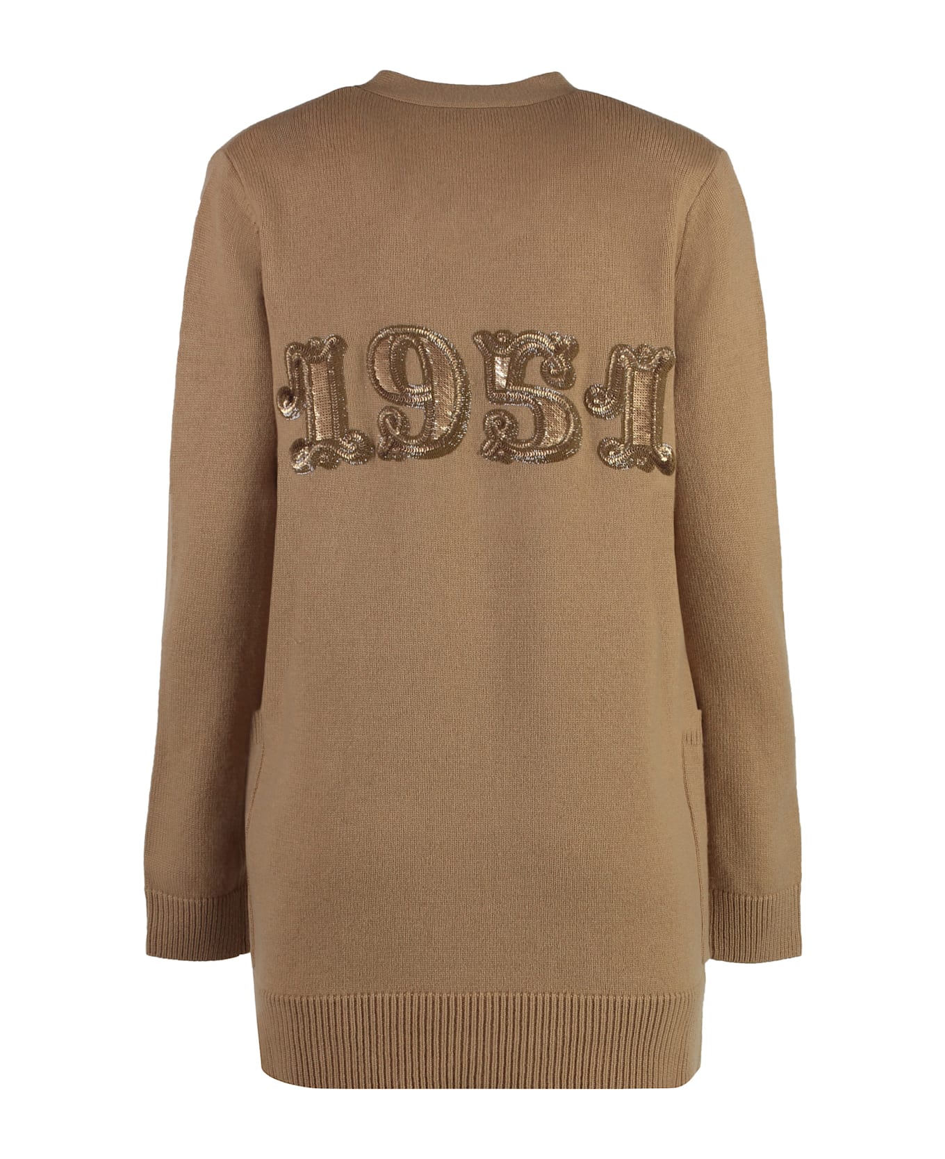 Max Mara Villar Wool And Cashmere Cardigan - NEUTRALS