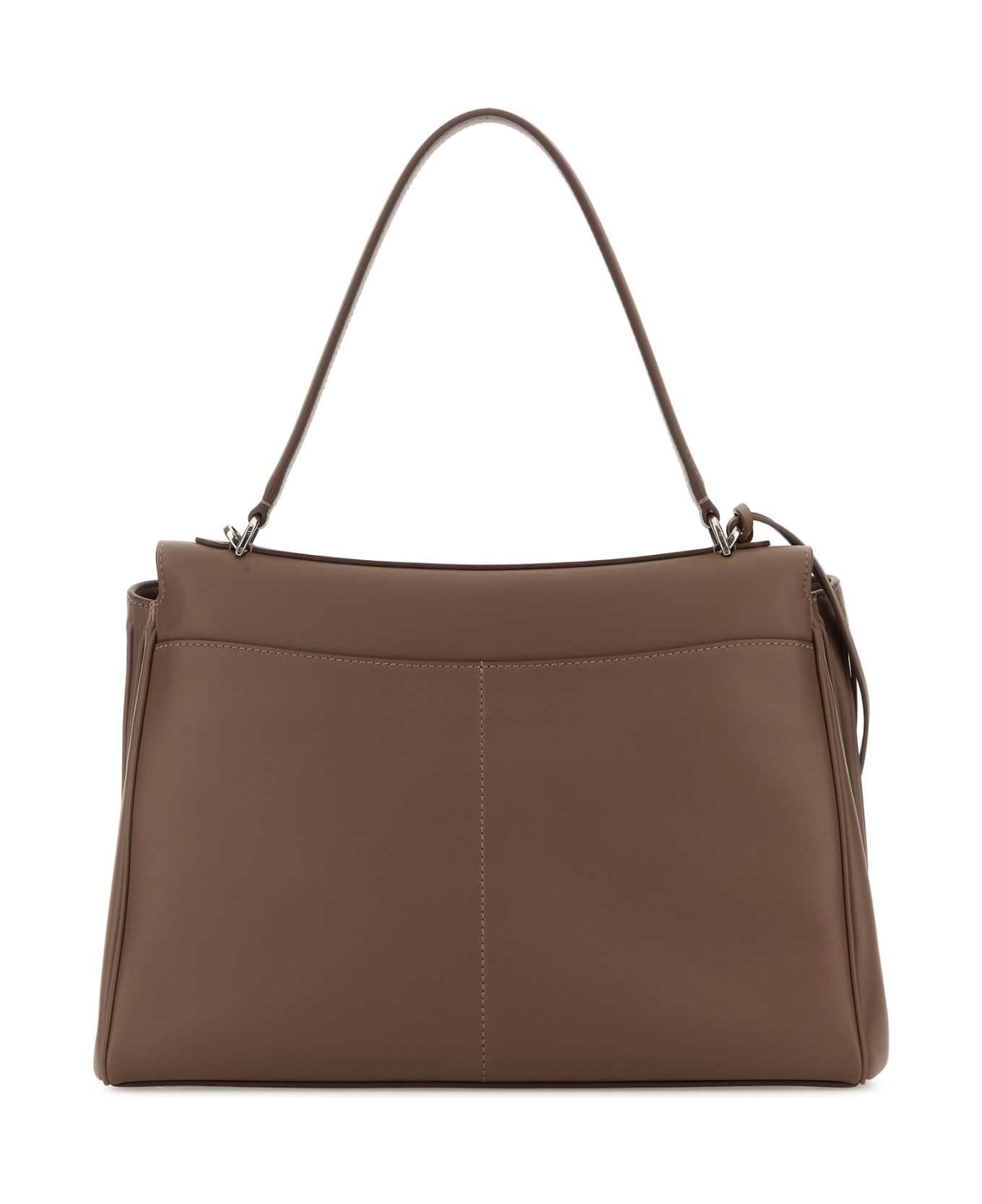 Balenciaga Brown Leather Medium Rodeo Handbag - TAUPE