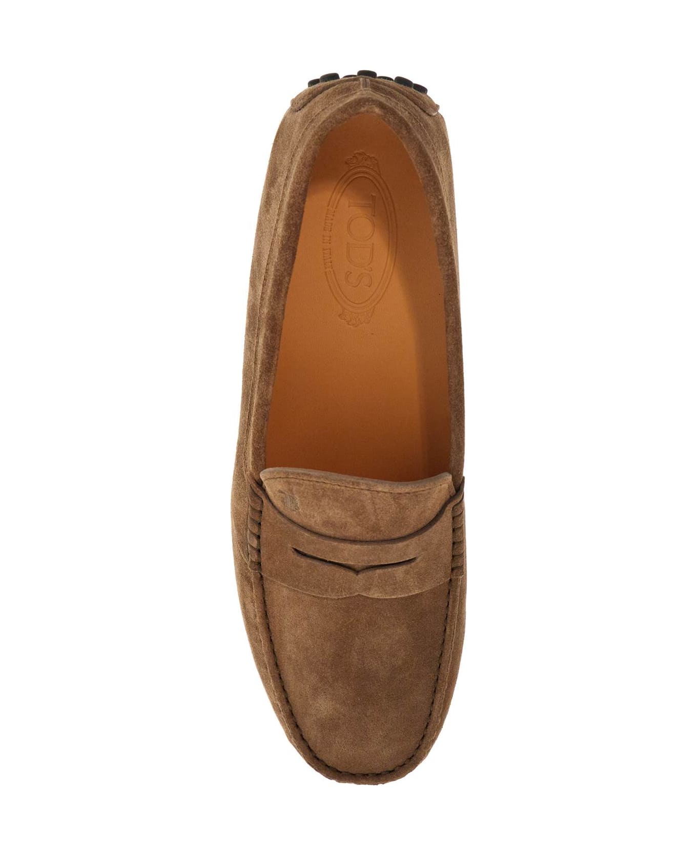 Tod
s Light Walnut Leather Driving Moccasin - NOCE CHIARO (Brown)
