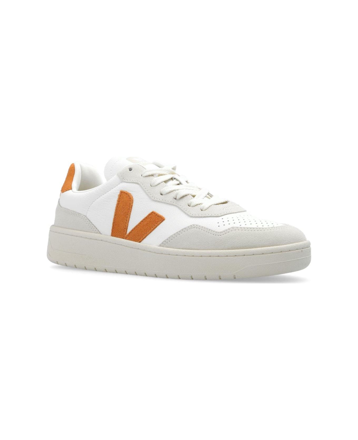 Veja V90 Lace-up Sneakers - WHITE