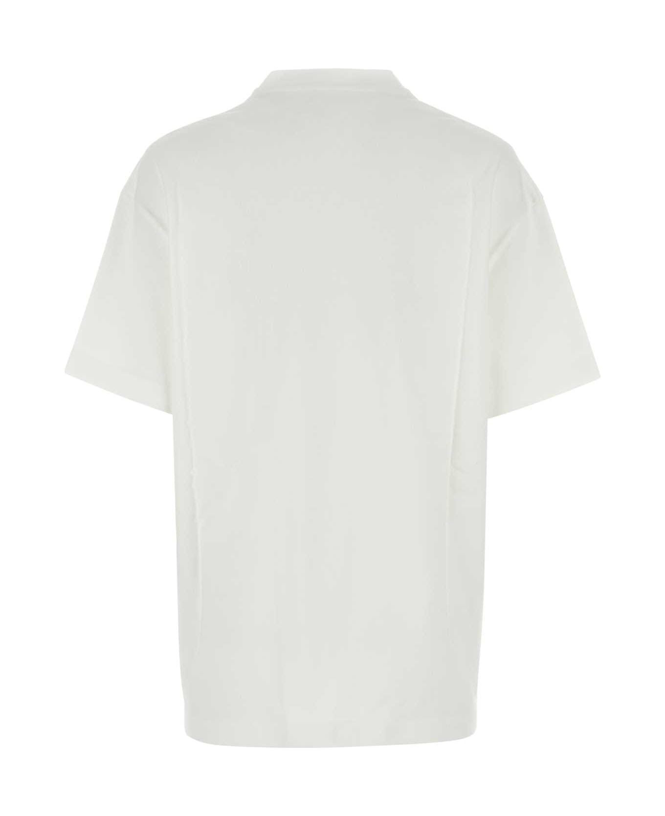Jil Sander White Cotton T-shirt - PORCELAIN Tシャツ