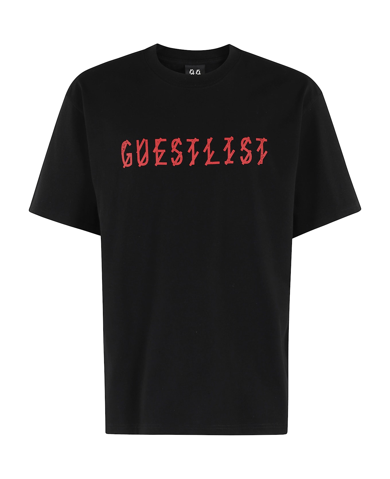 44 Label Group T Shirt - Black Guestlist Red