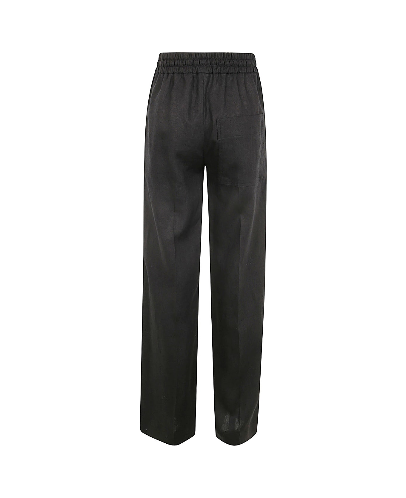 Paul Smith Wide Leg Pants With Coulisse - Black