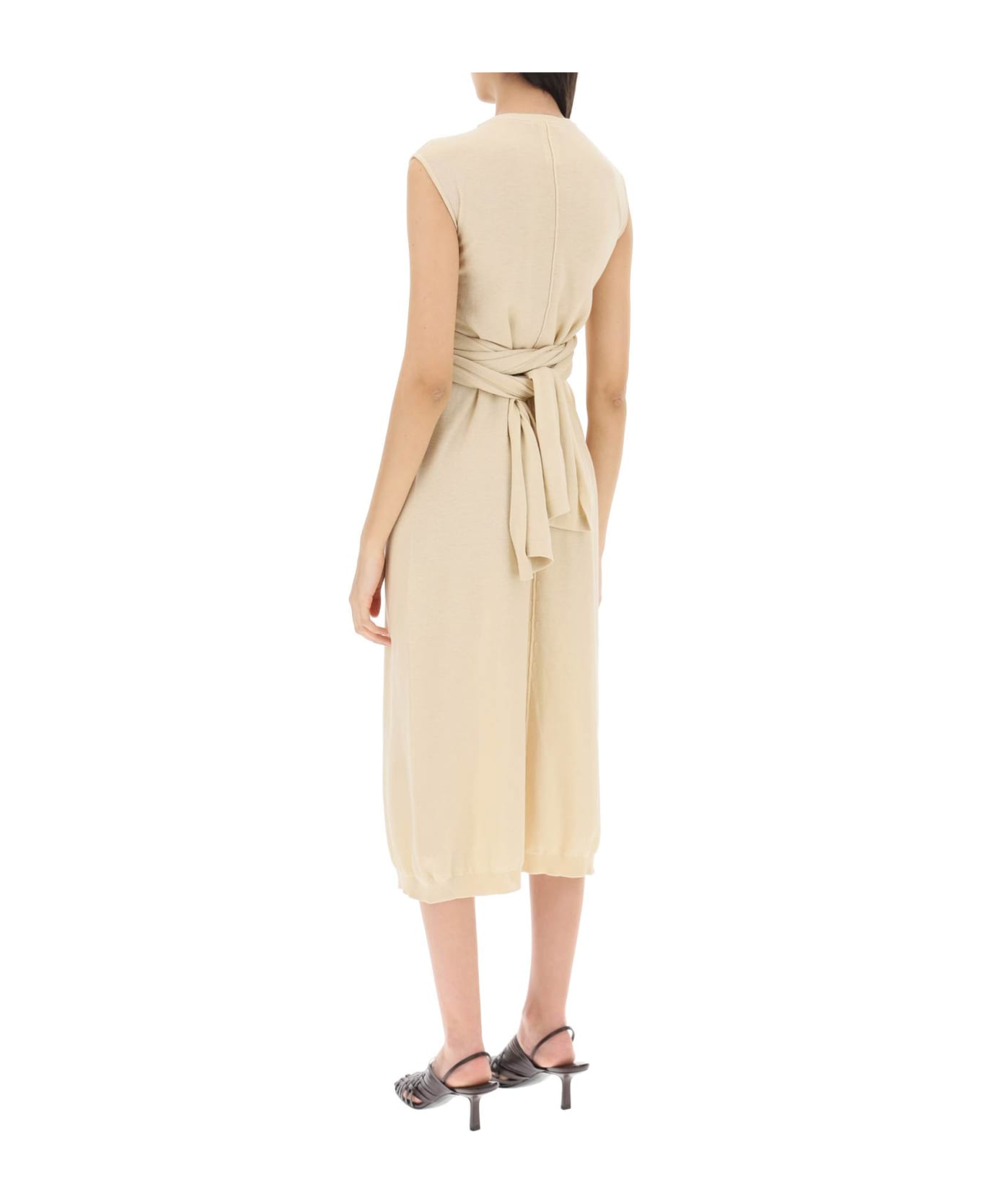 Lemaire Knit Midi Dress - ROSY WHITE (Beige)
