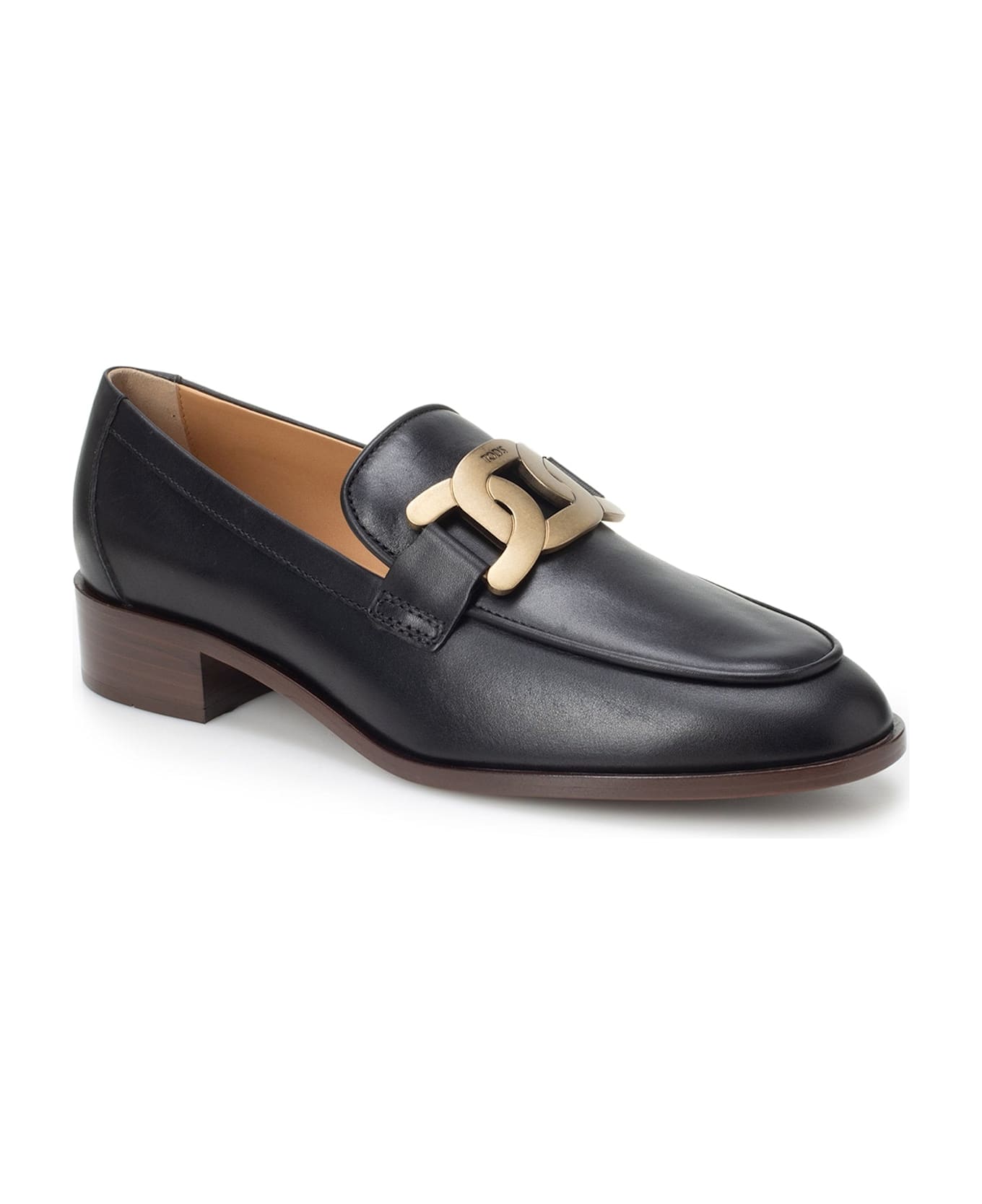 Tod's Leather Loafers - Black ハイヒール