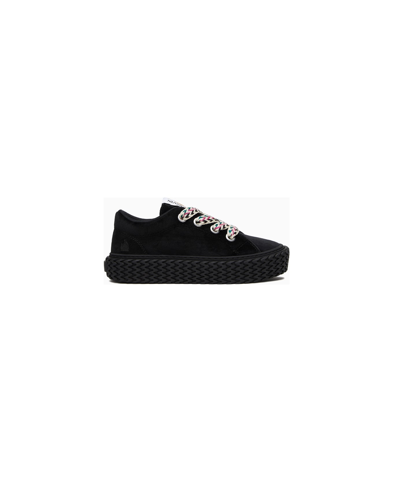 Lanvin Curbies Low Fw Sneakers Skik01 Velv H22 - BLACK