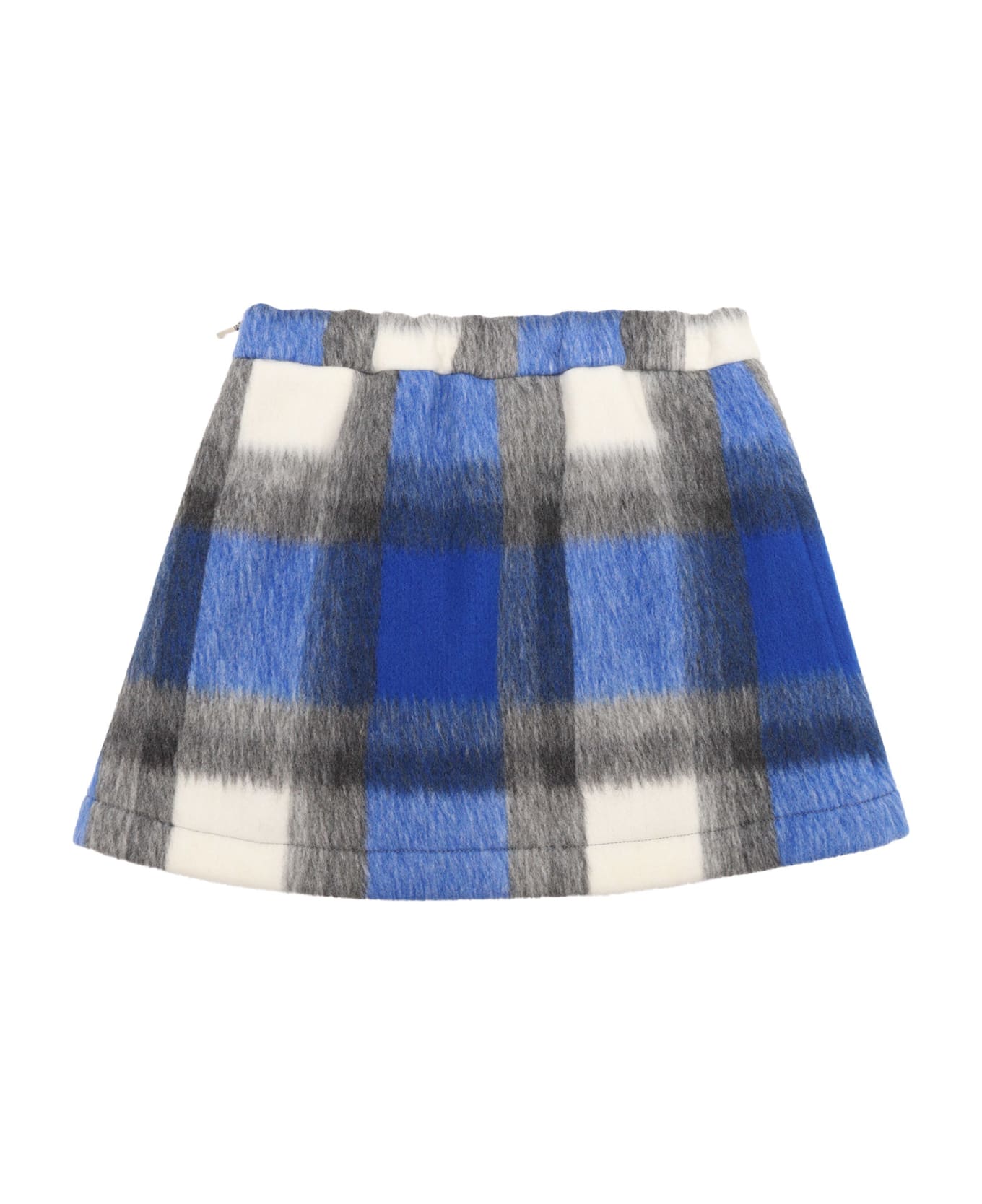 MSGM Check Cloth Mini Skirt Girl Royal - RED