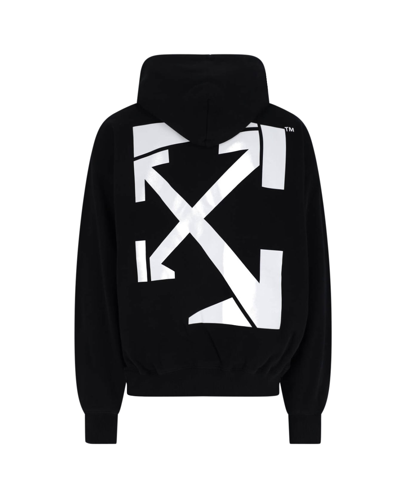 Off-White 'run Arrow Skate' Hoodie - Black  