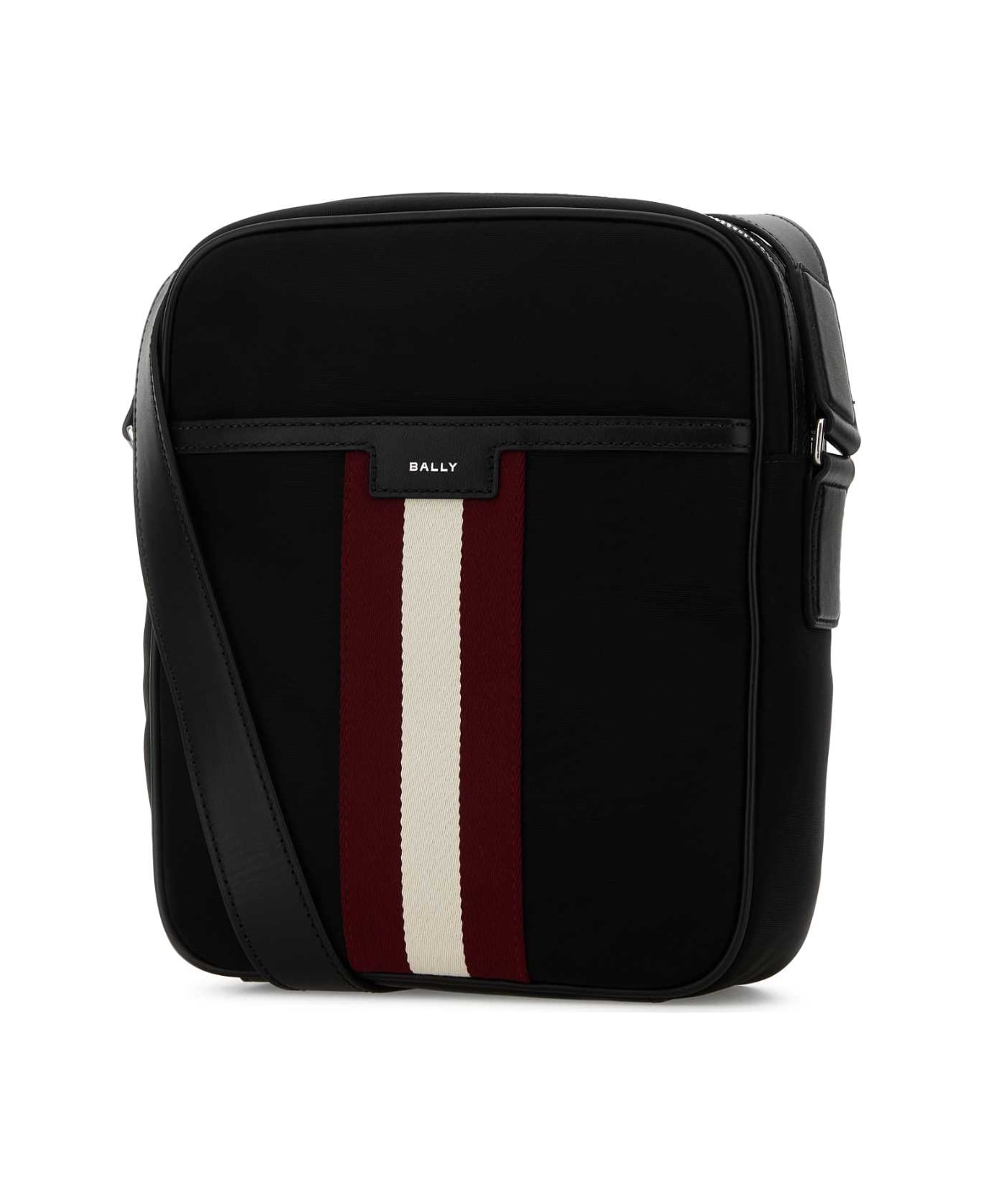 Bally Black Canvas Crossbody Bag - Black