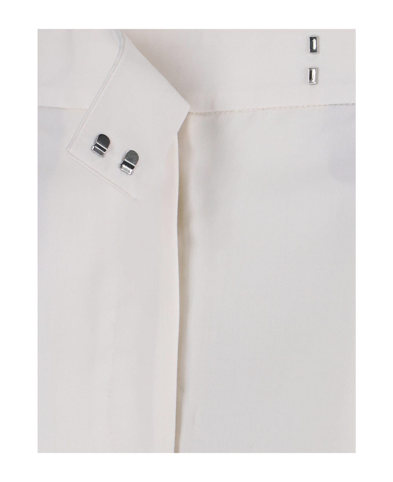 Róhe Wool Blend Straight Pants - White
