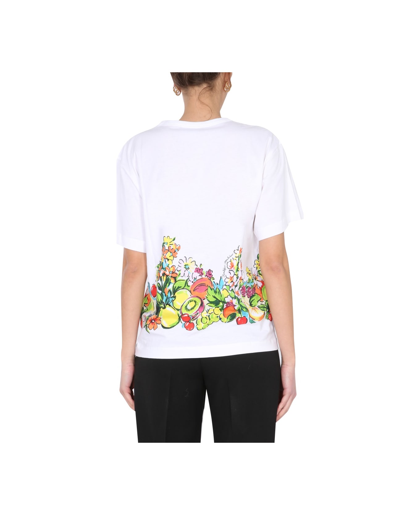 Boutique Moschino Fruit Print T-shirt - MULTICOLOUR