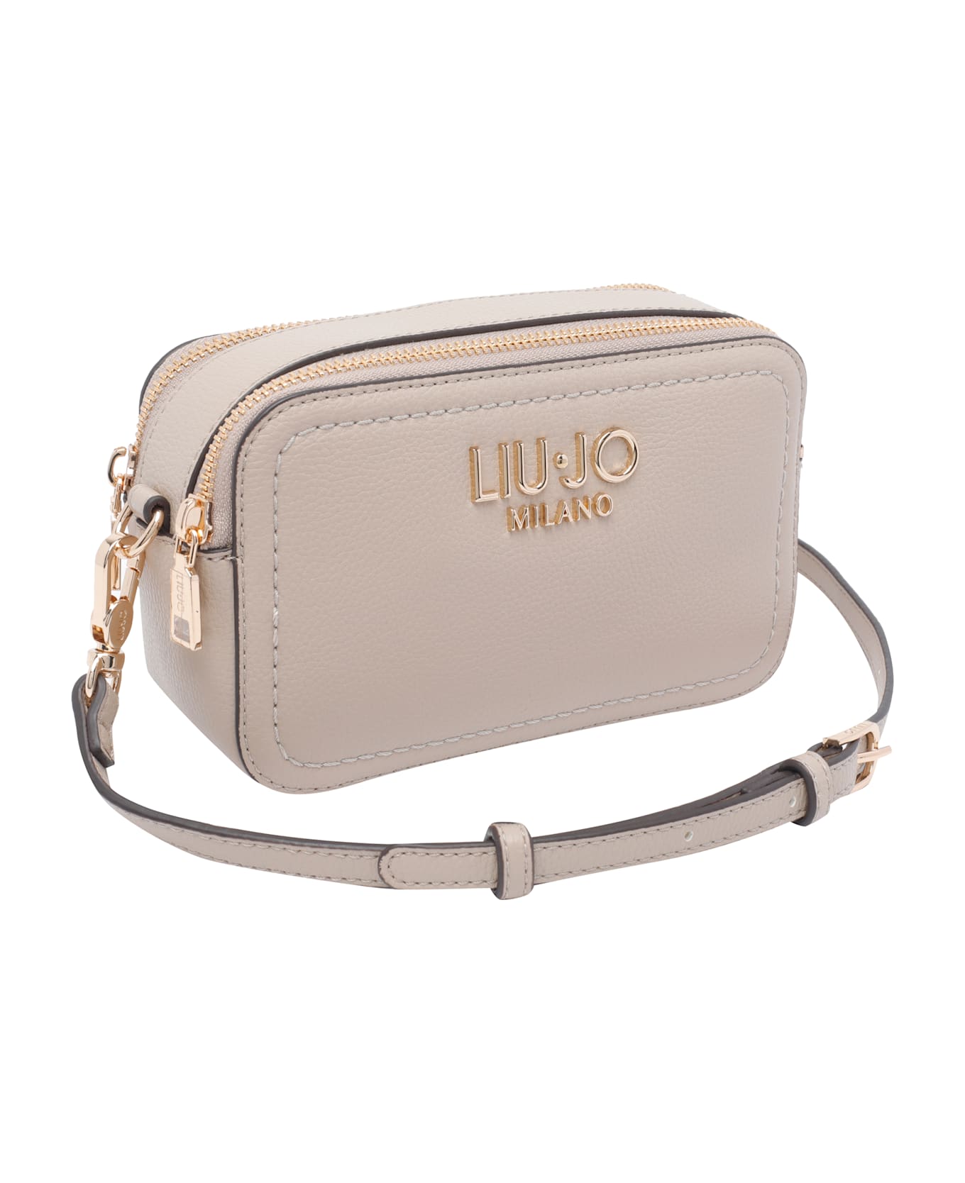 Liu-Jo Logo Crossbody Bag - Beige