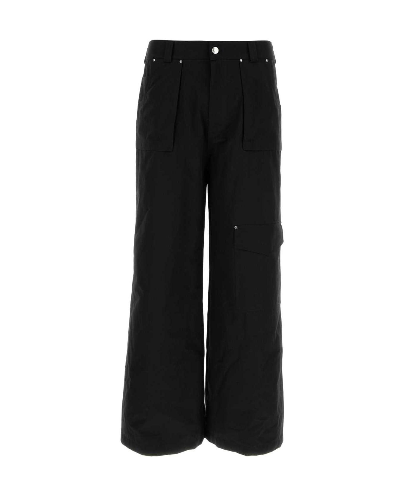 Alexander McQueen Black Cotton Cargo Pant - Black