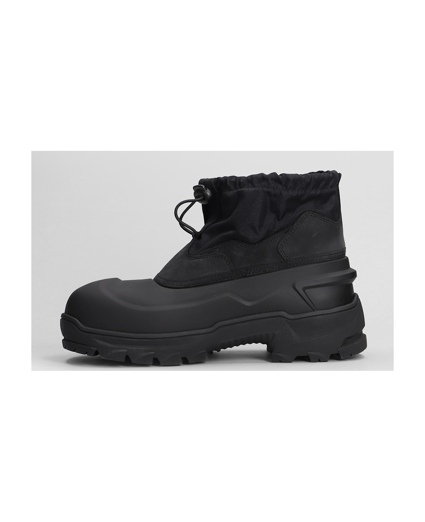 ROA Low Top Rubber Boot Combat Boots In Black Rubber/plasic - black ブーツ