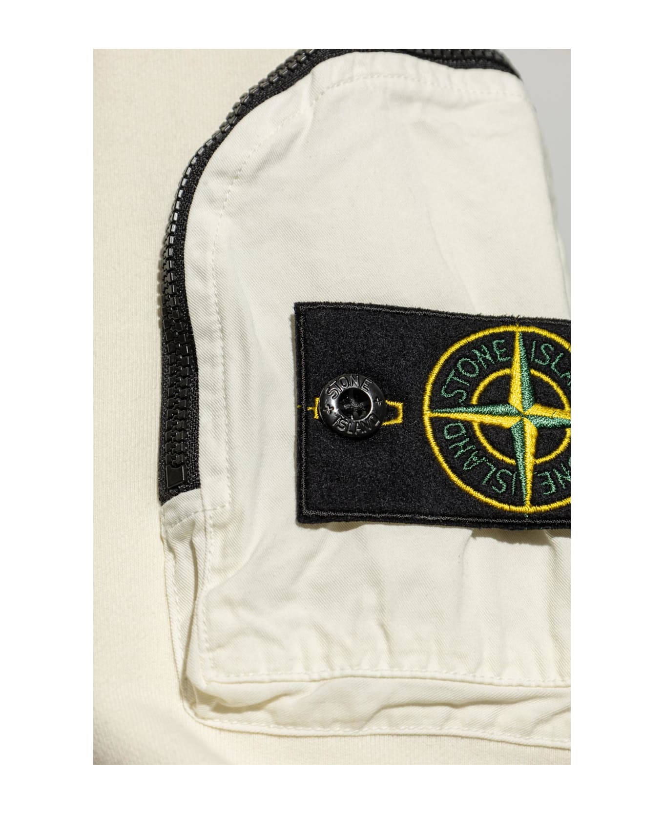 Stone Island Sweatshirt With Logo - Avorio
