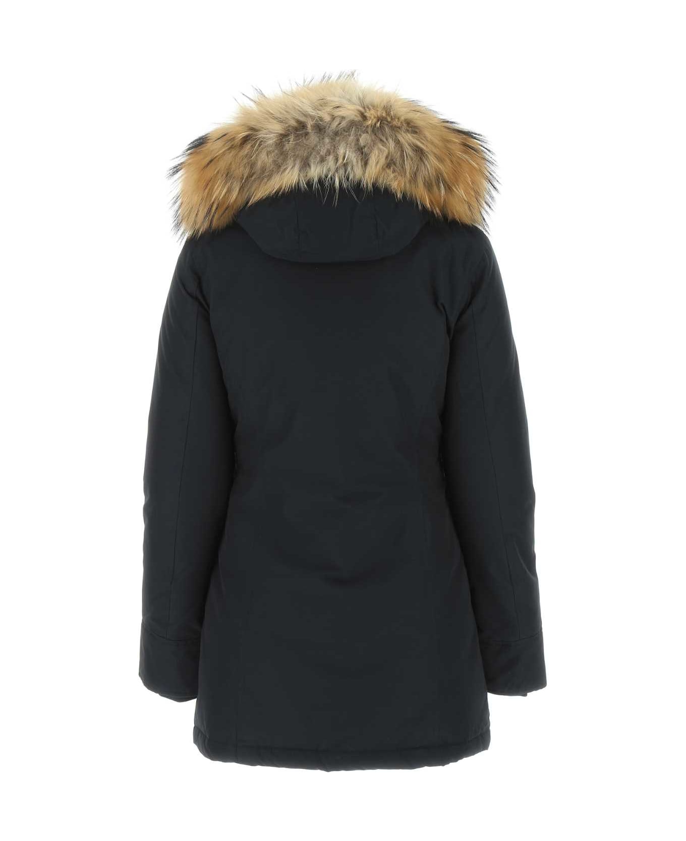 Woolrich Navy Blue Cotton Blend Arctic Parka - DKN