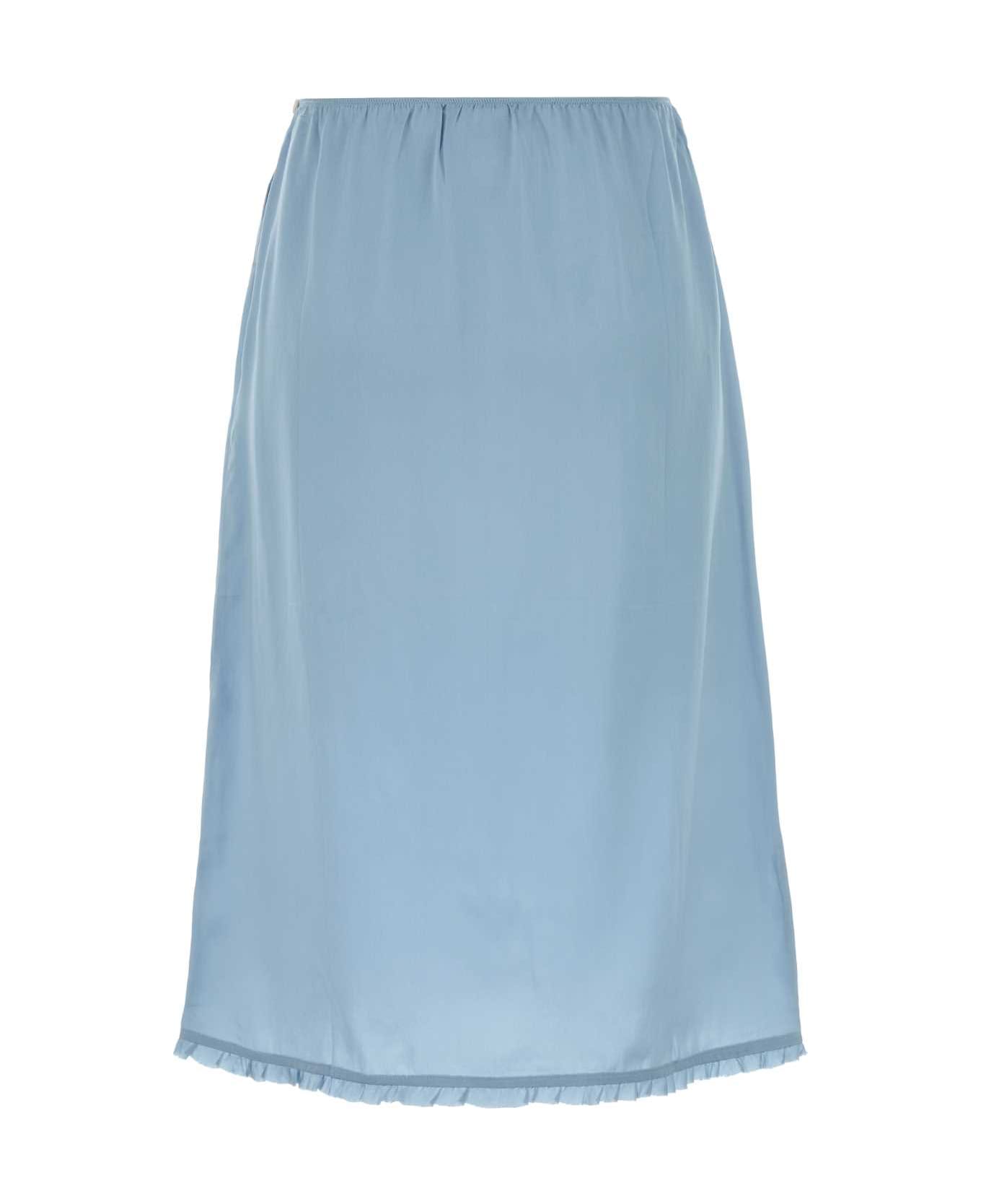 Prada Light-blue Satin Underskirt - LAGO