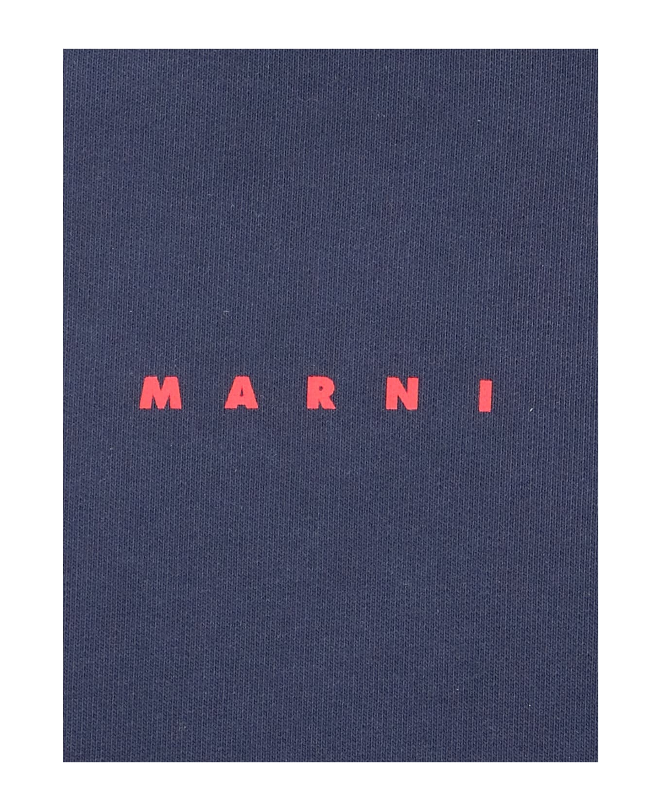 Marni Logo Hoodie - BLUEMARINE