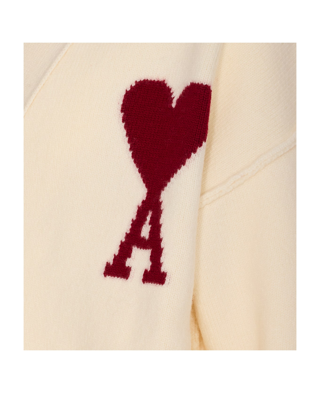 Ami Alexandre Mattiussi Ami De Couer Cardigan - White