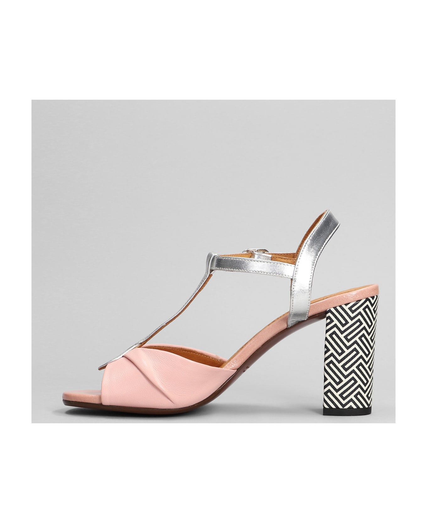Chie Mihara Biagio Sandals In Rose-pink Leather - rose-pink サンダル