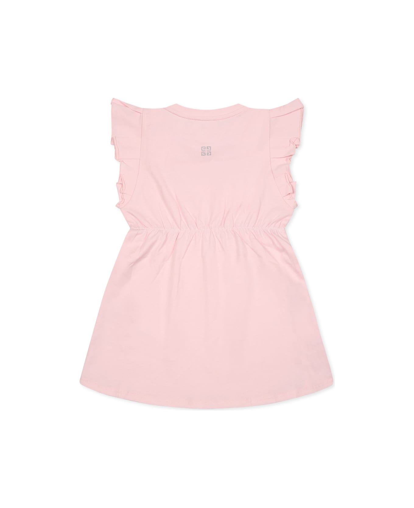 Givenchy Pink Dress For Baby Girl With Logo - Pink