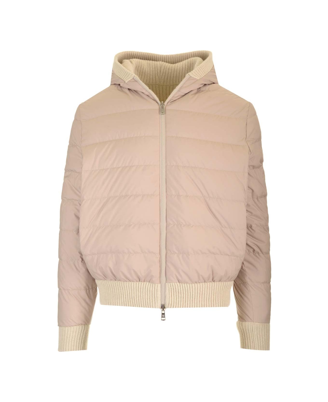 Moncler Reversible Wool Blend Sweatshirt - Beige