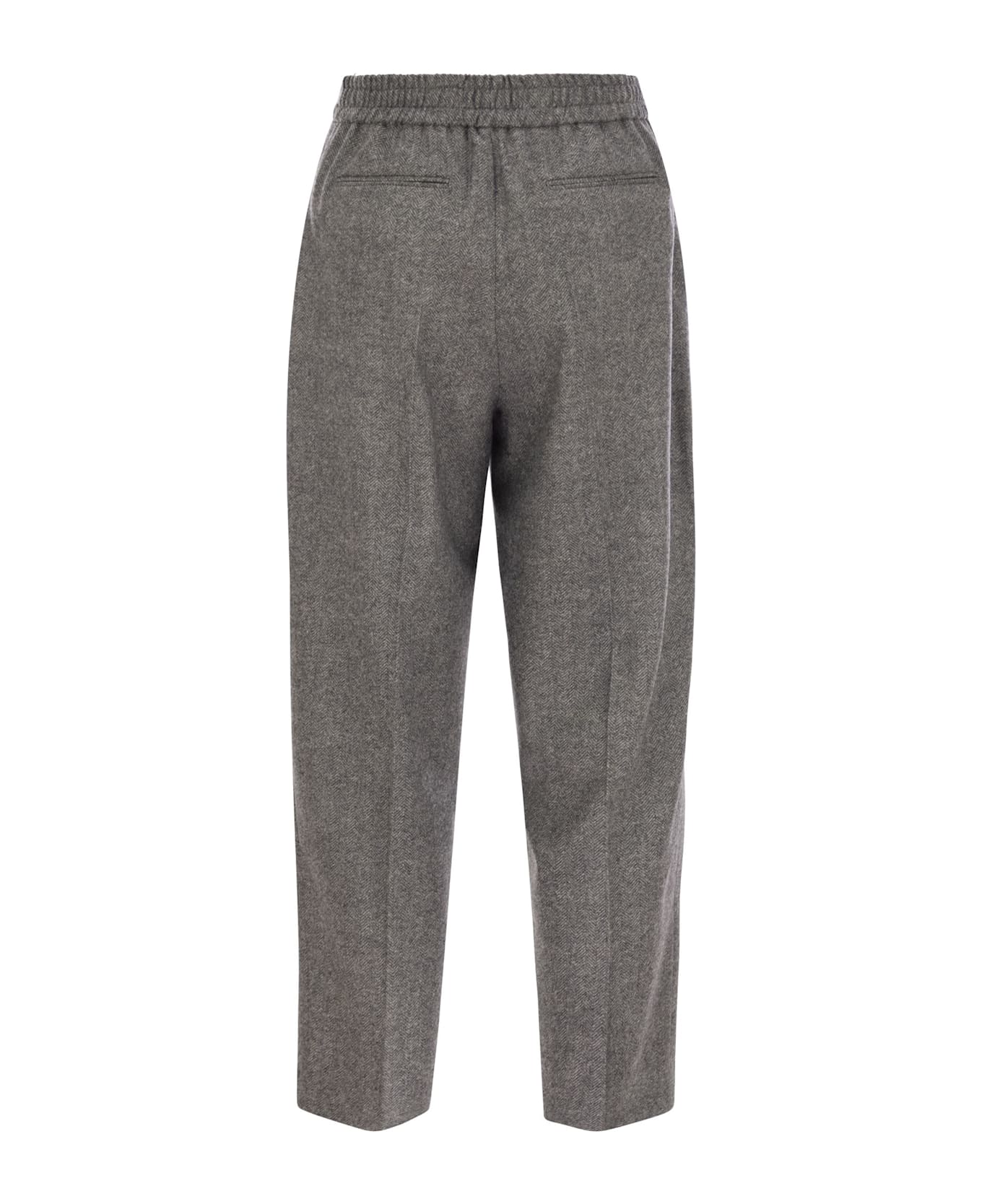 PT Torino Daisy - Wool And Cashmere Pants - Dark Grey