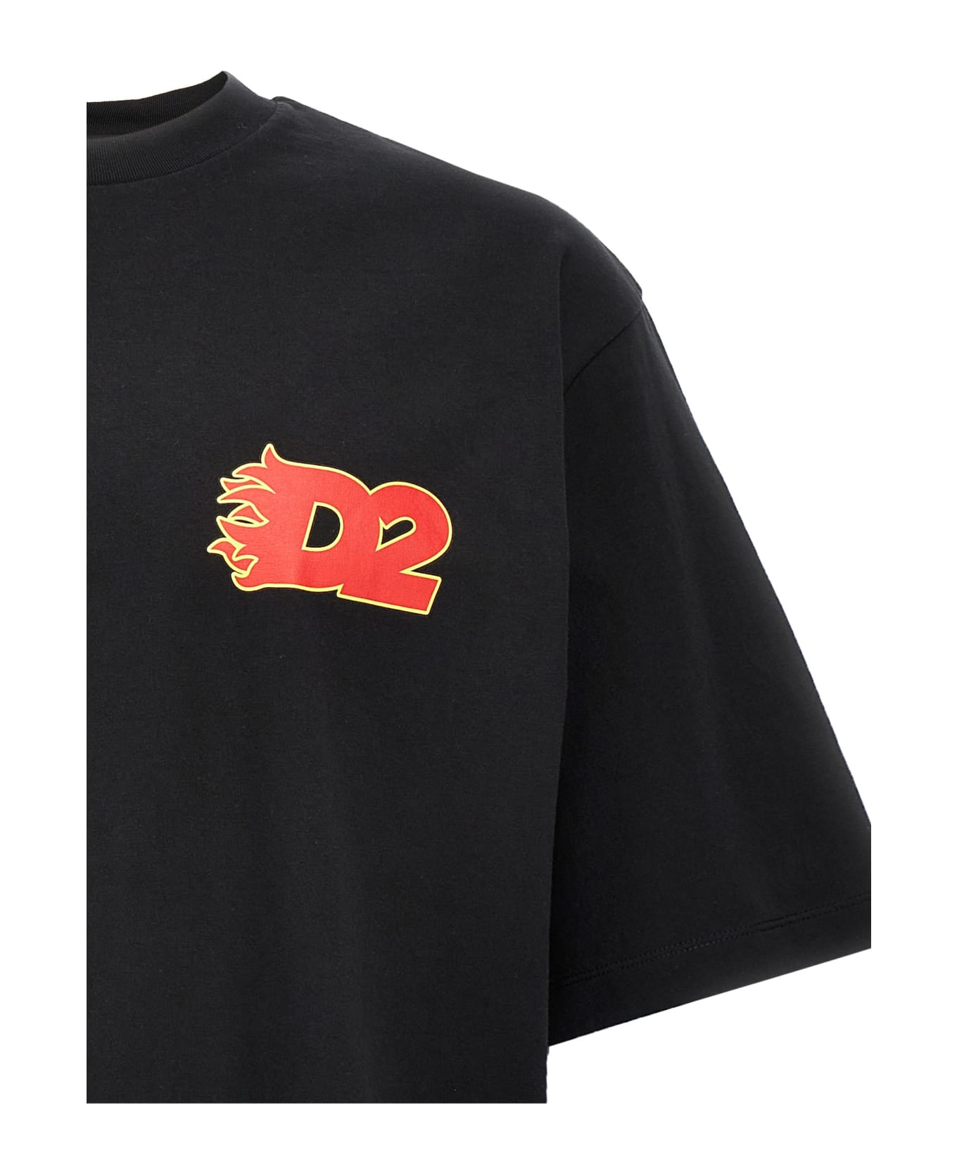 Dsquared2 Logo Print T-shirt - Black  