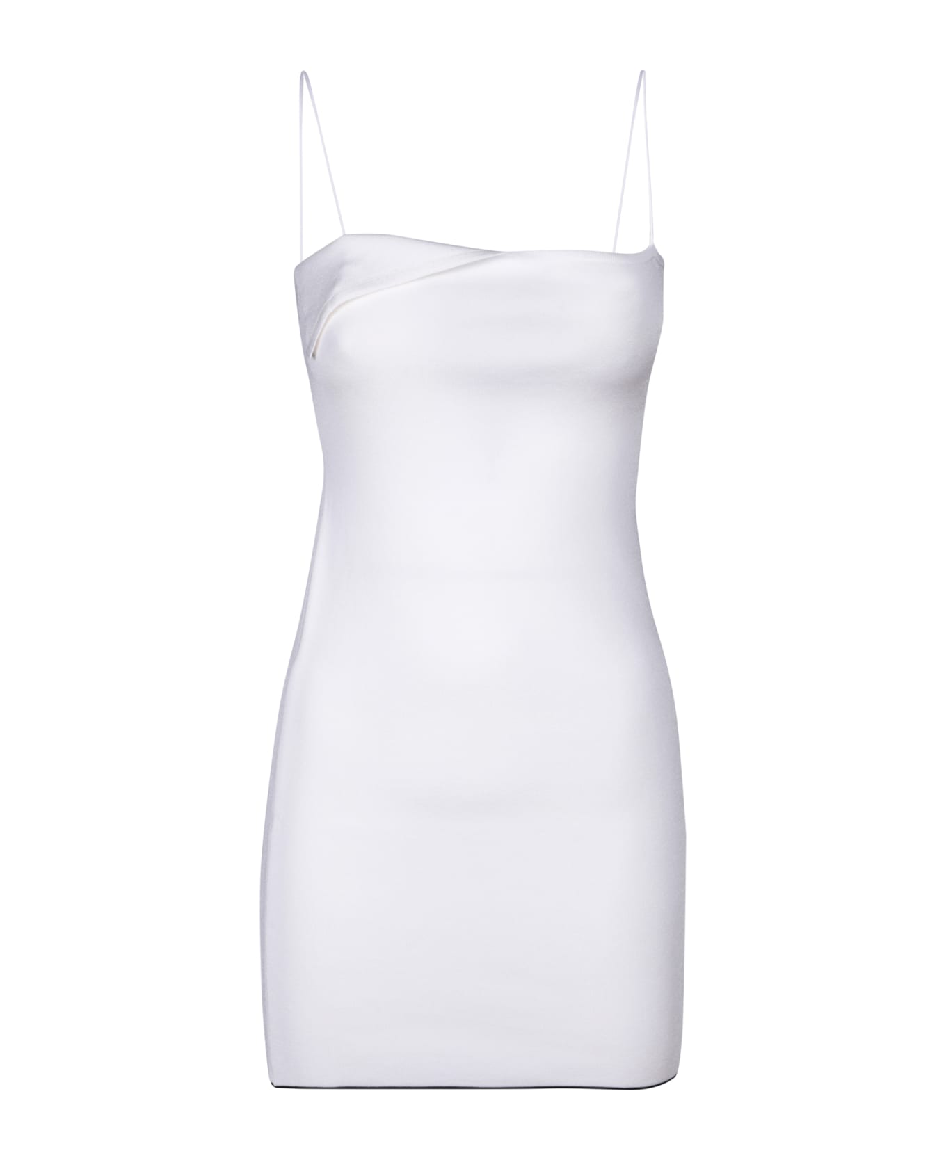 Jacquemus Mini Aro White Dress - White