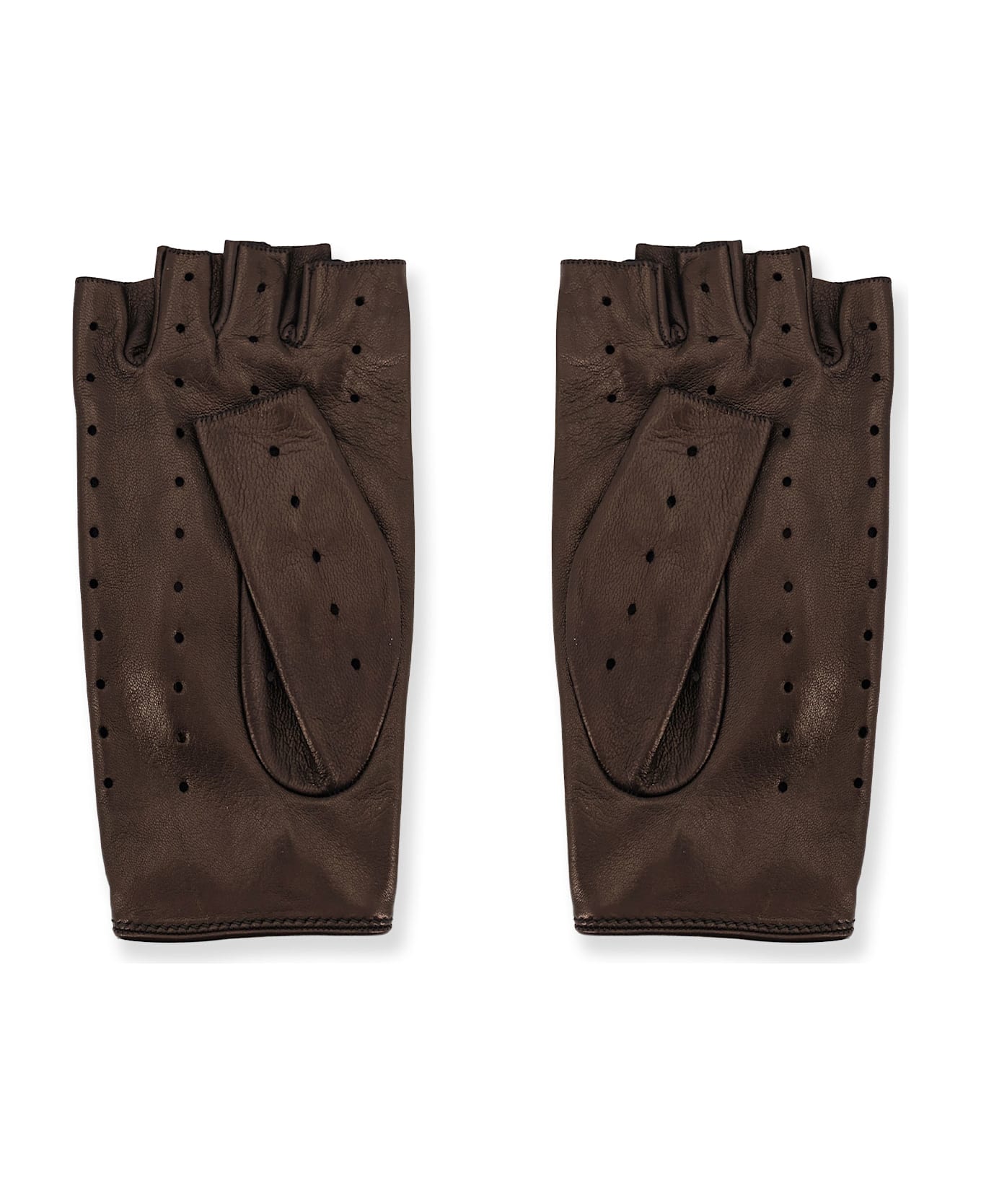 Valentino Garavani Leather Gloves - Black