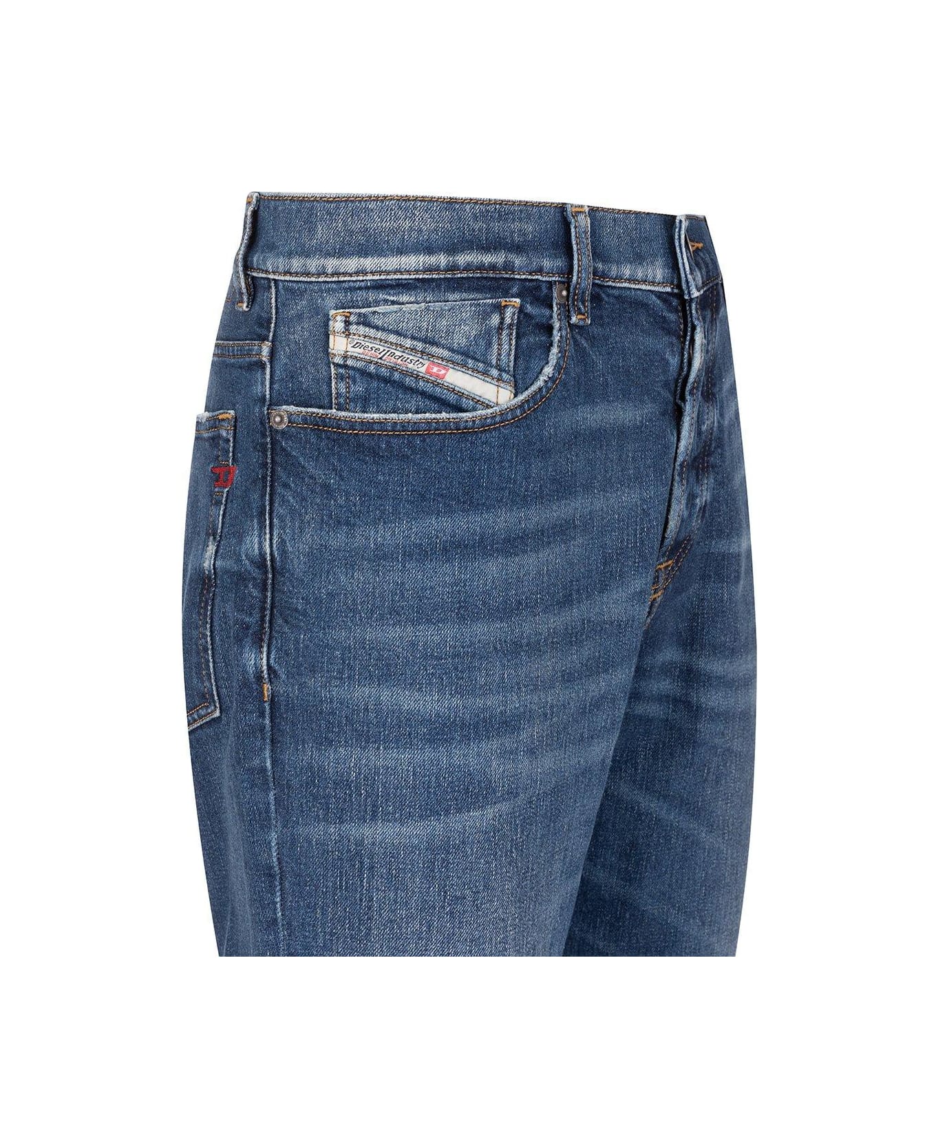 Diesel Logo Patch 2005 D-fining Tapered Leg Jeans