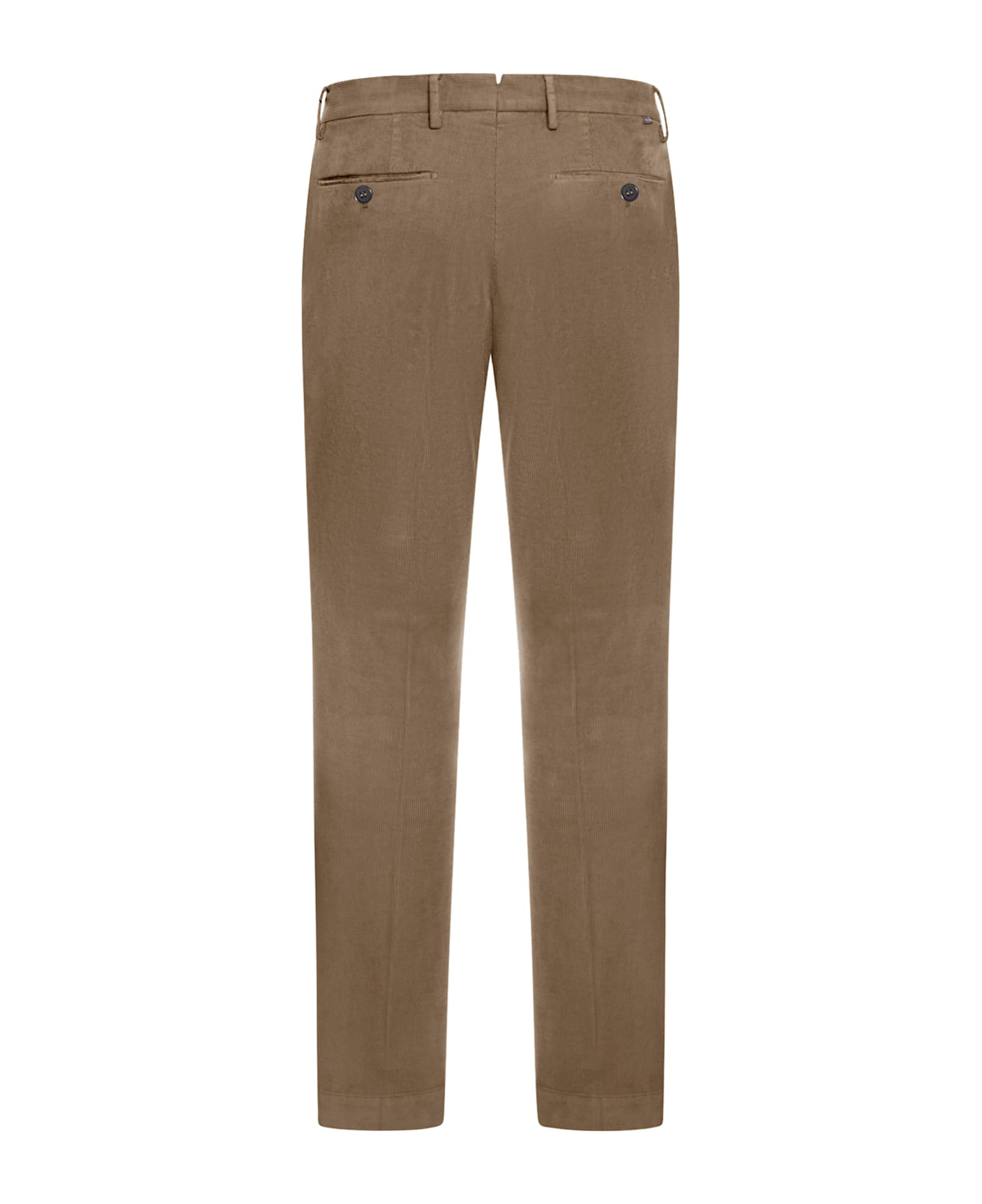 Incotex Cotton Trousers With Pleats - Nude & Neutrals