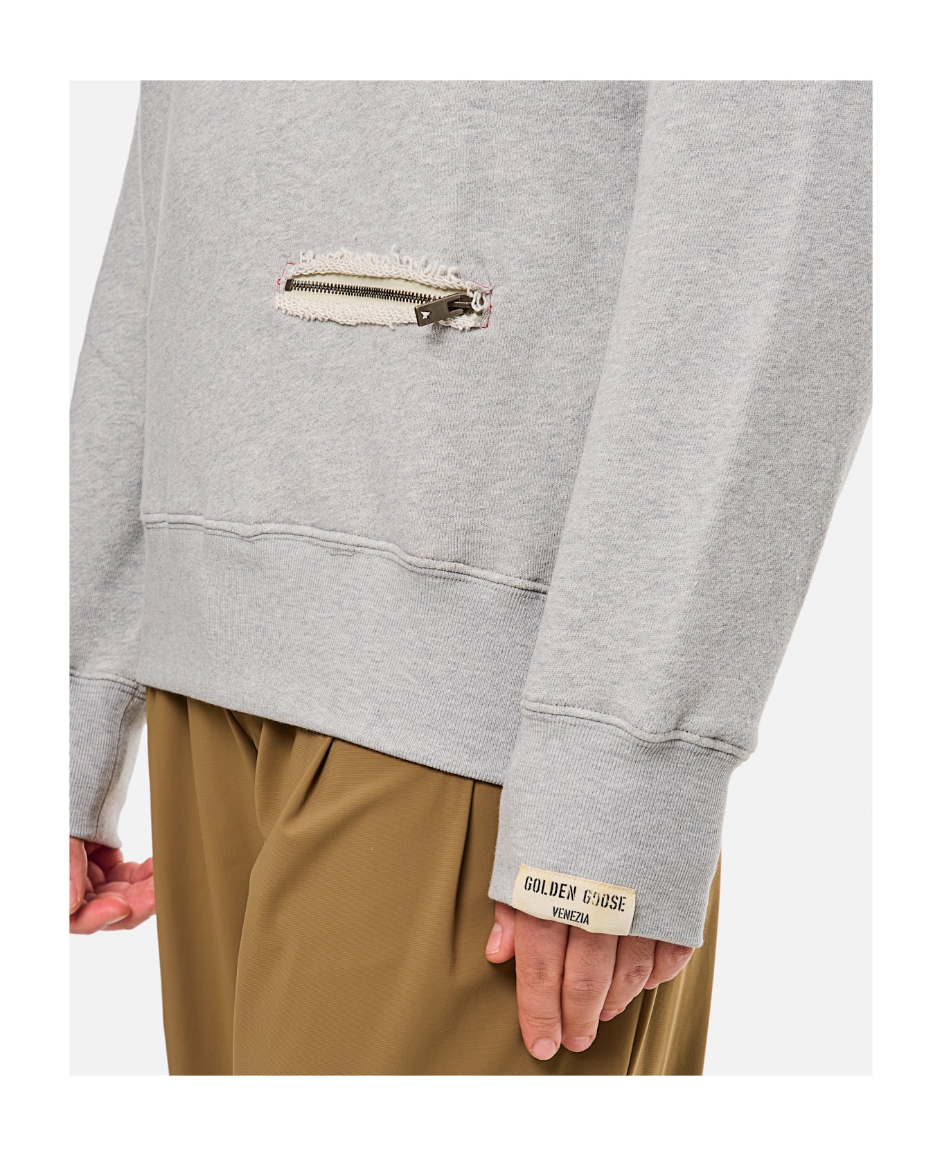 Golden Goose Sweatshirt - Alluminium Melange Gray