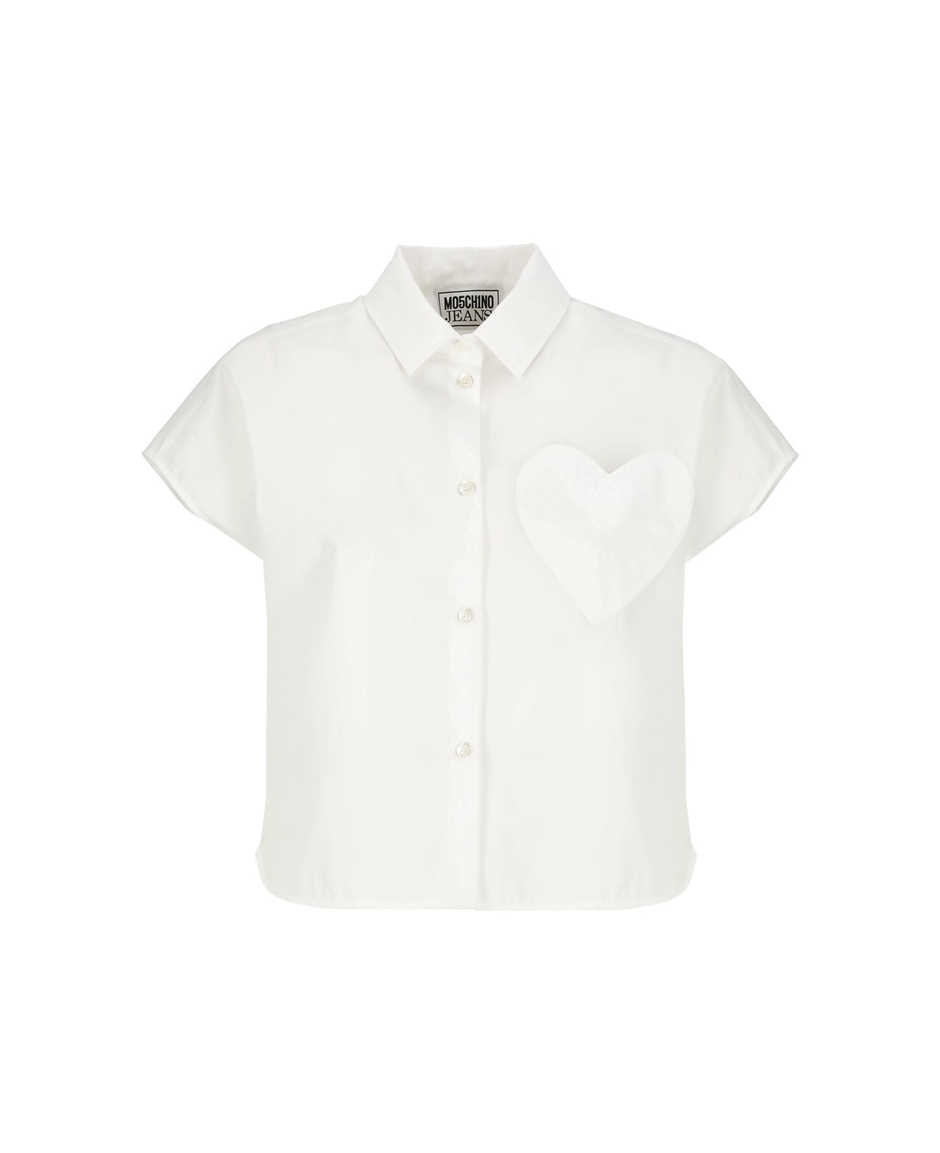 M05CH1N0 Jeans Cotton Shirt - White シャツ