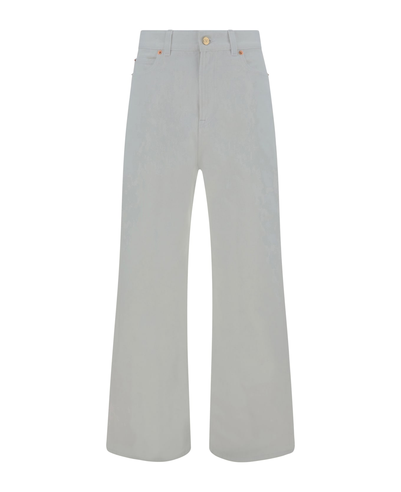 Valentino Solid Pants - Bianco