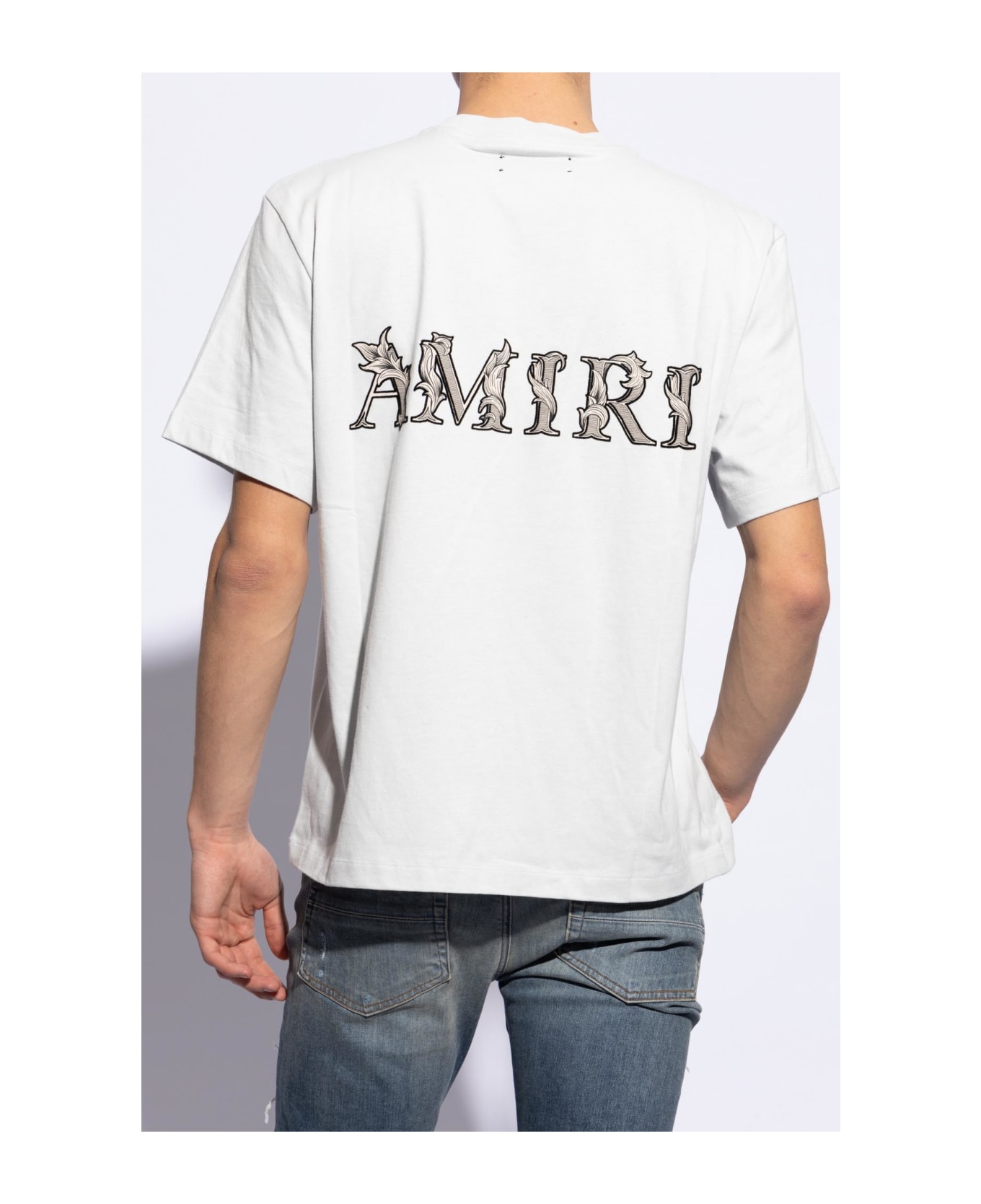 AMIRI T-shirt With Logo - Azzurro シャツ