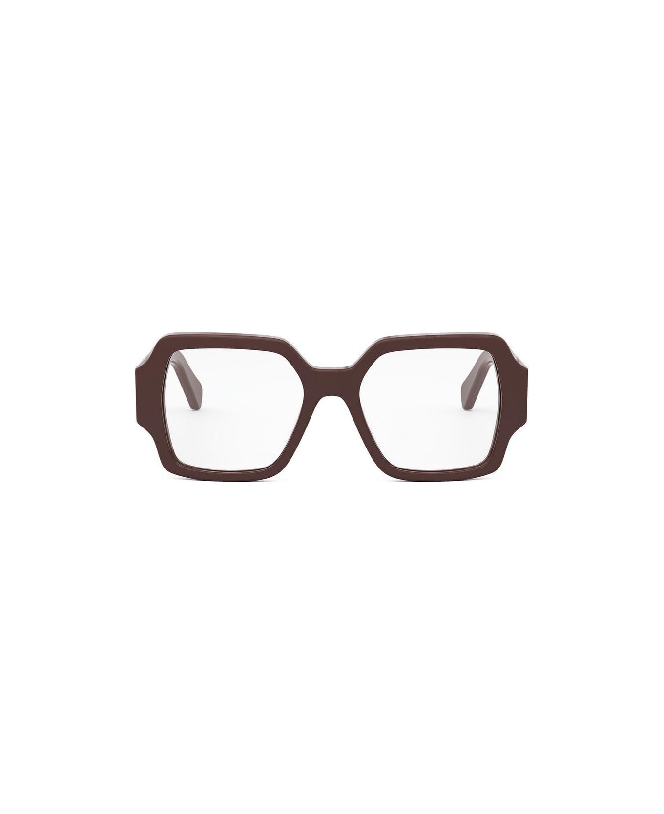 Celine Oversized Square Frame Glasses - 048 - Brown